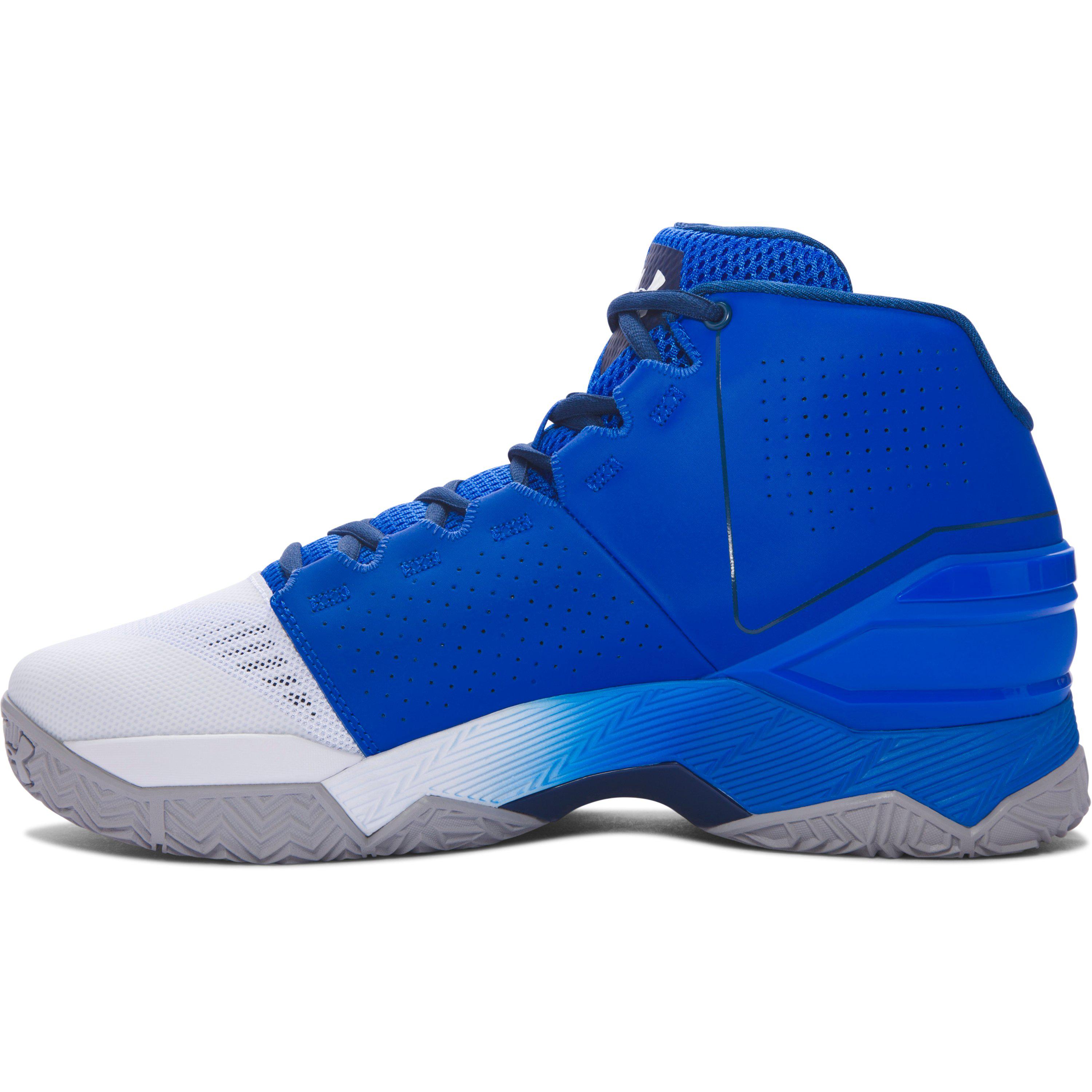 Under Armour Leather Men's Ua Longshot Basketball Shoes in White/Ultra