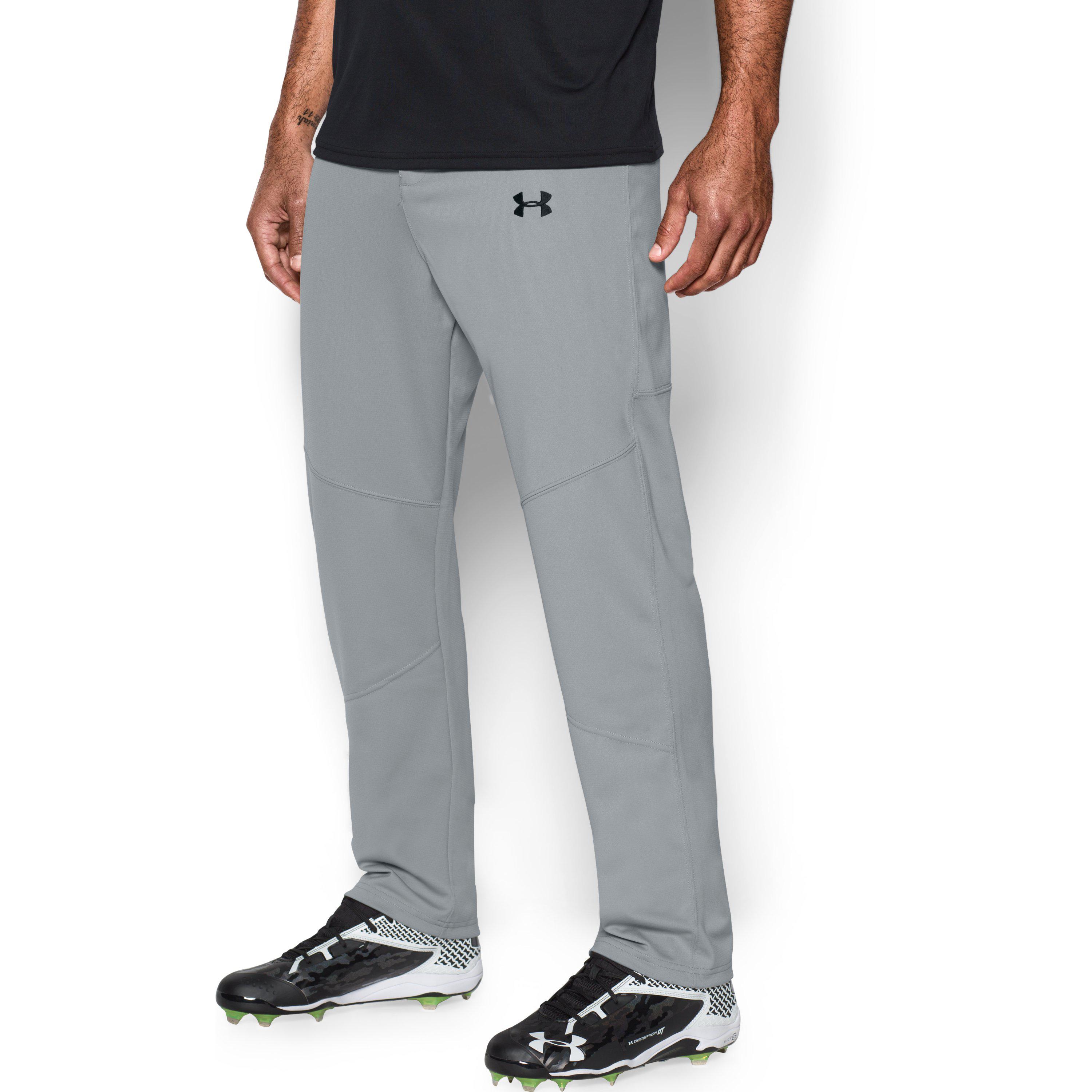 gray under armour baseball pants