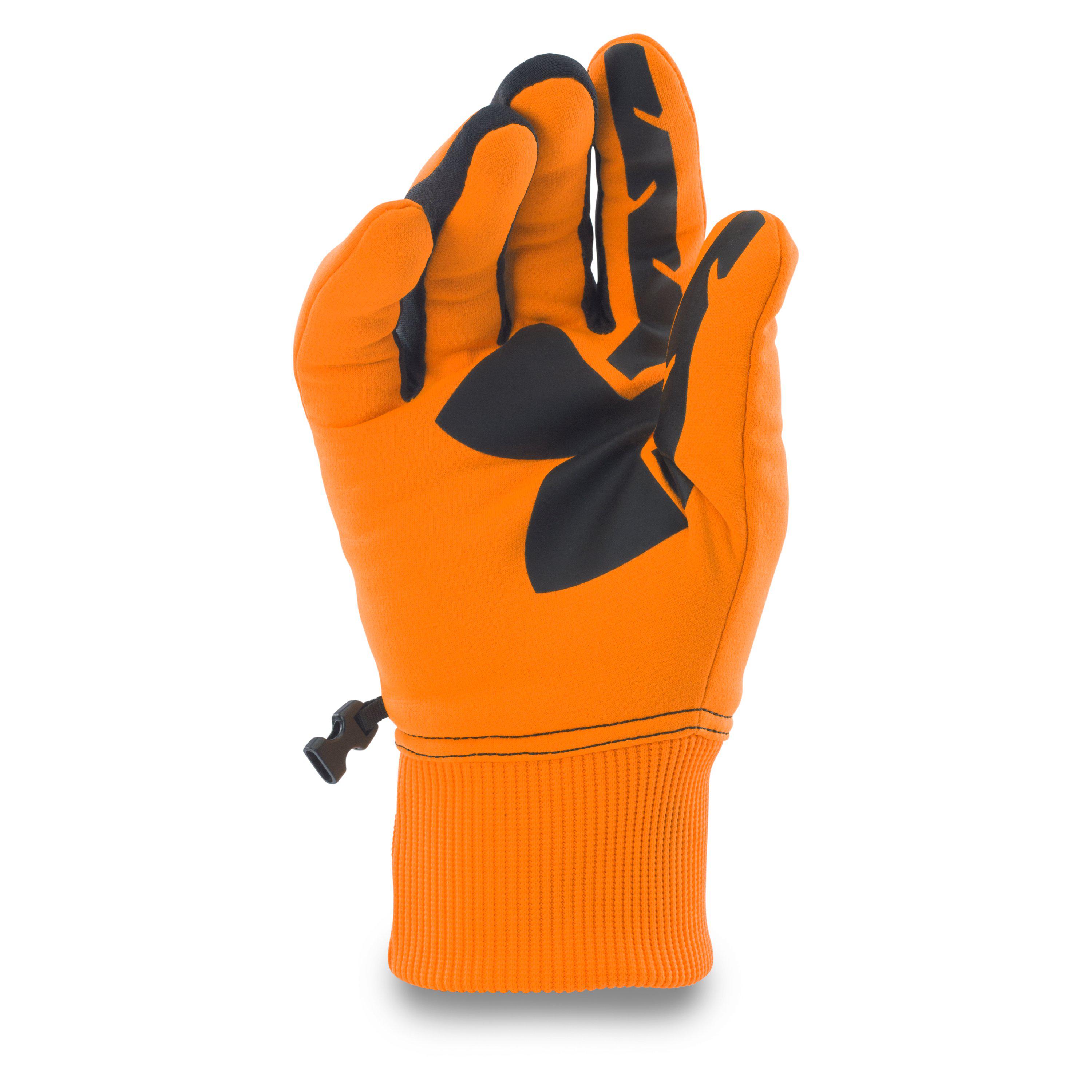 under armour blaze orange gloves