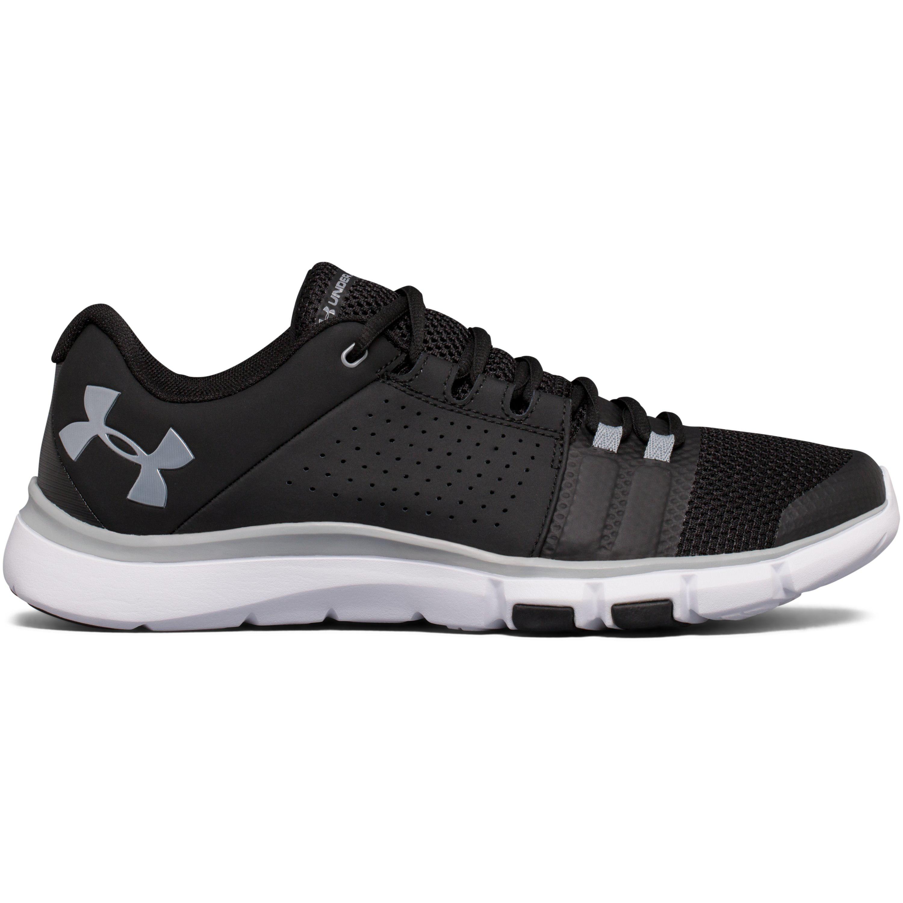 Under Armour Leather Men's Ua Strive 7 – Wide (2e) Training Shoes in Black  /White (Black) for Men | Lyst