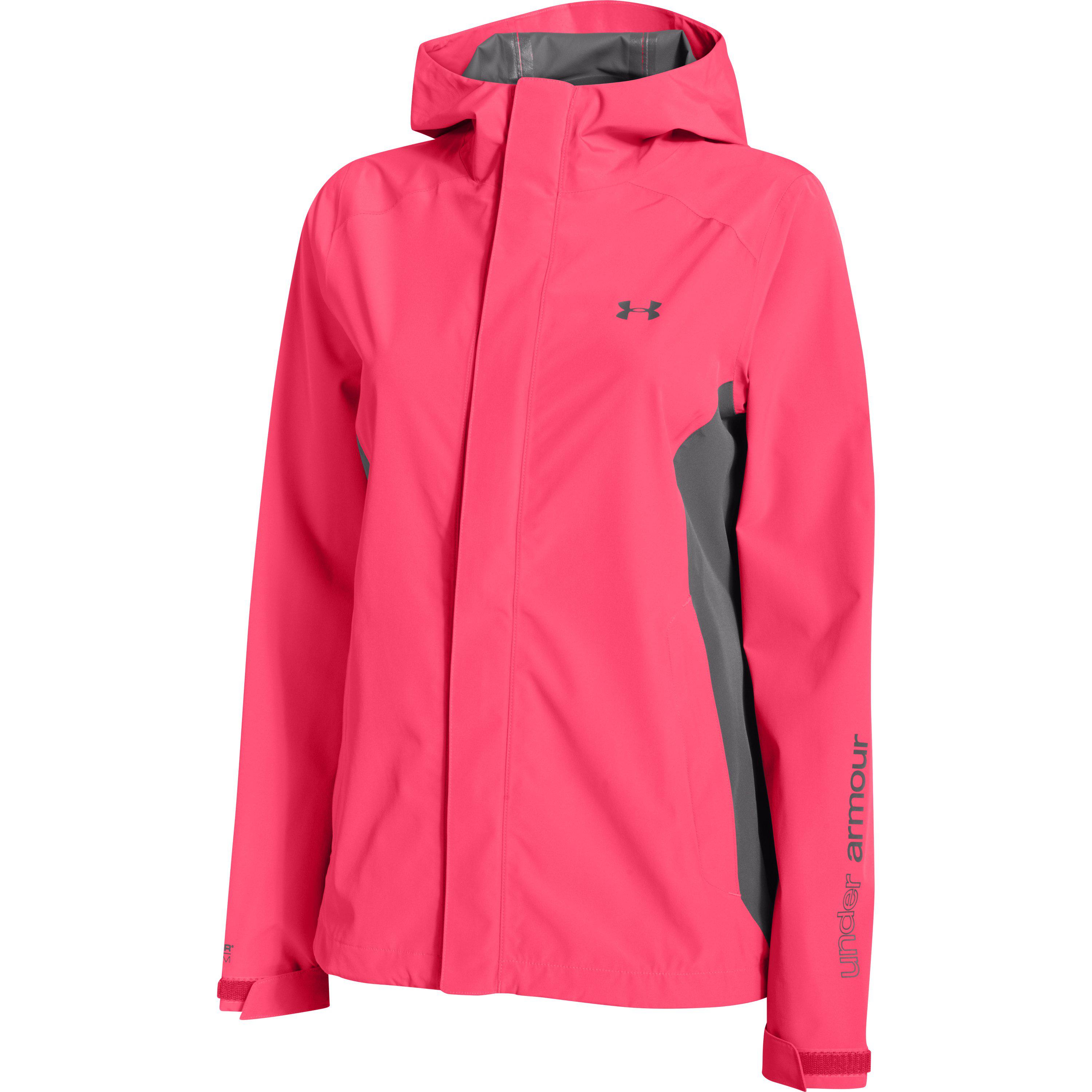 womens pink under armour jacket