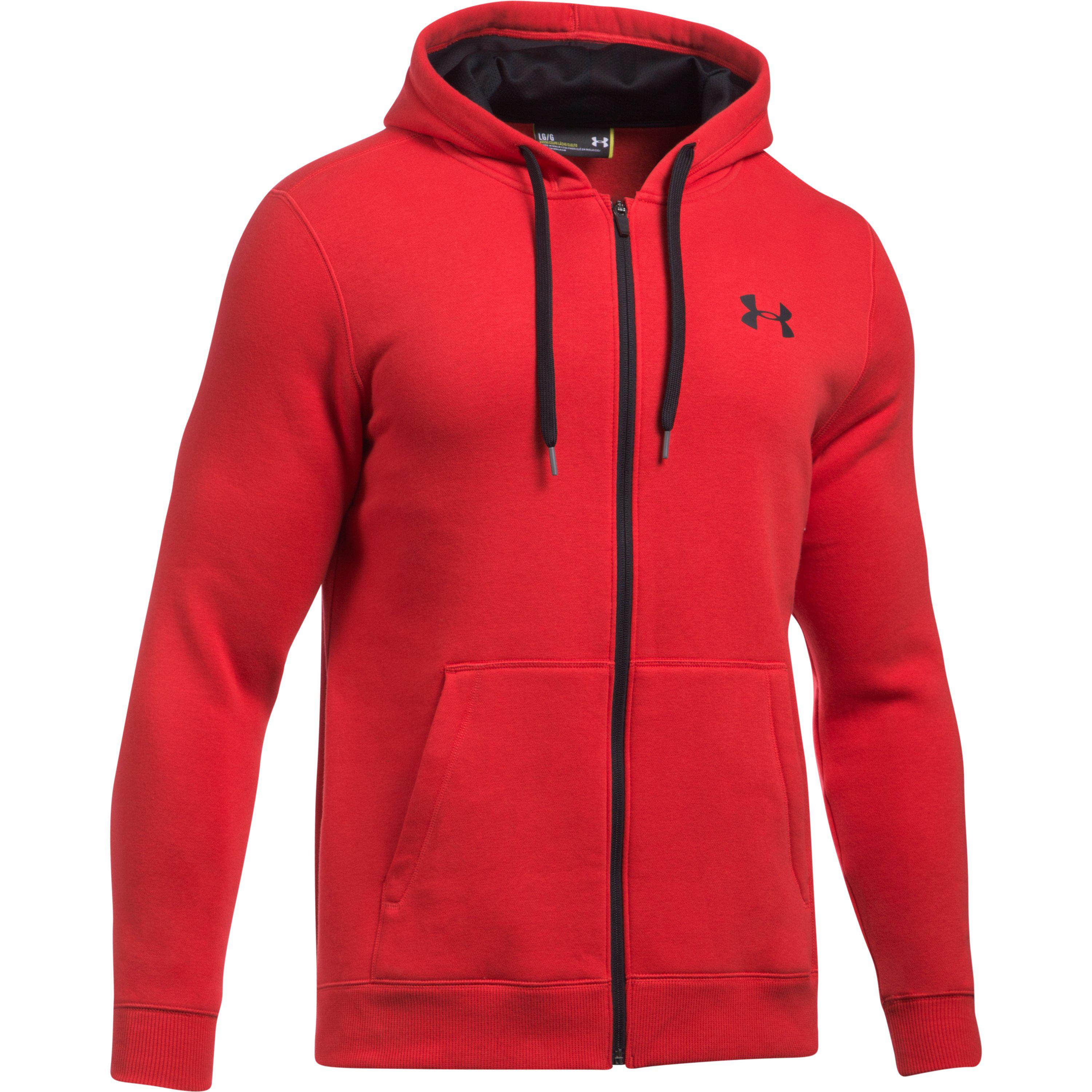 ua rival fleece fitted full zip