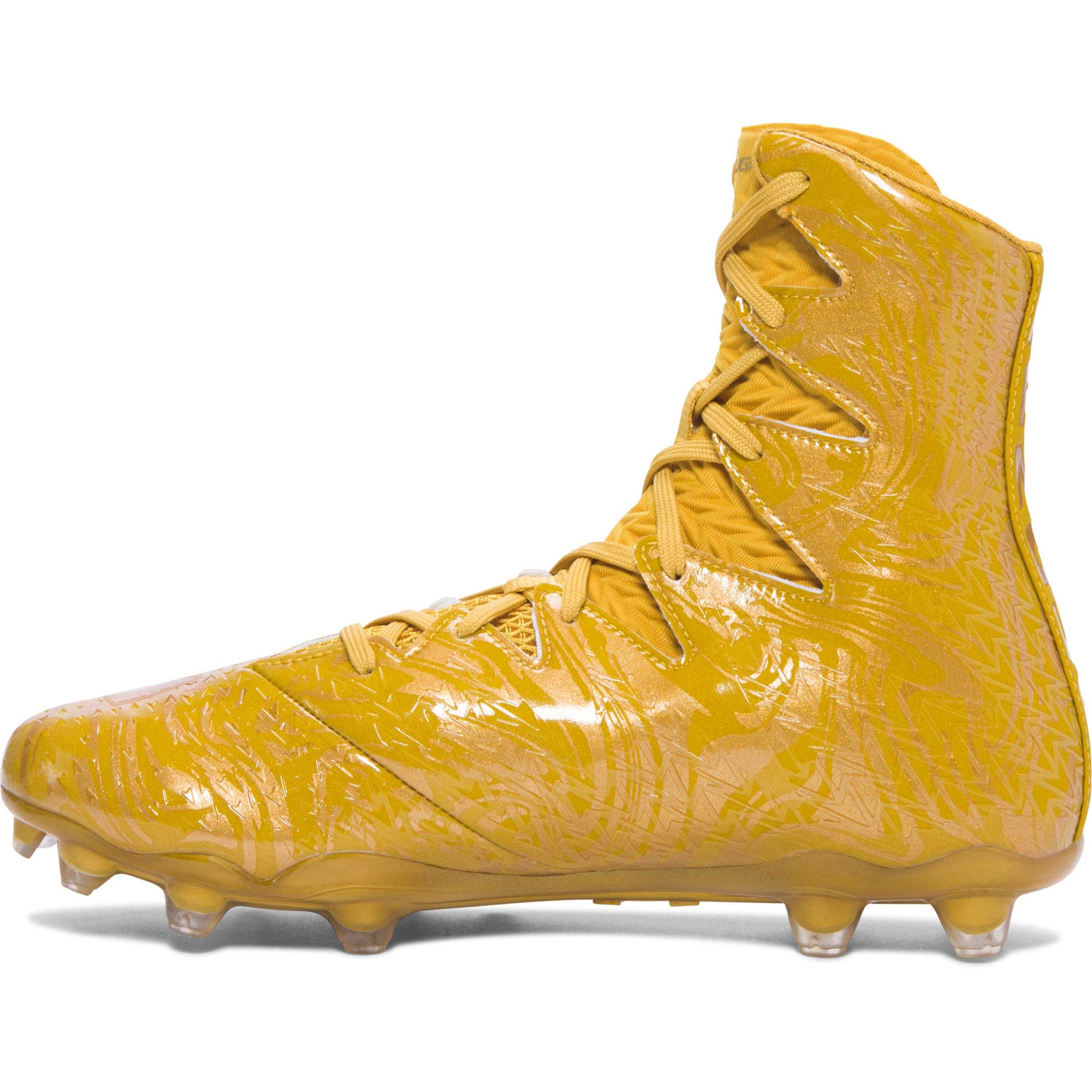 under armour gold rush football cleats