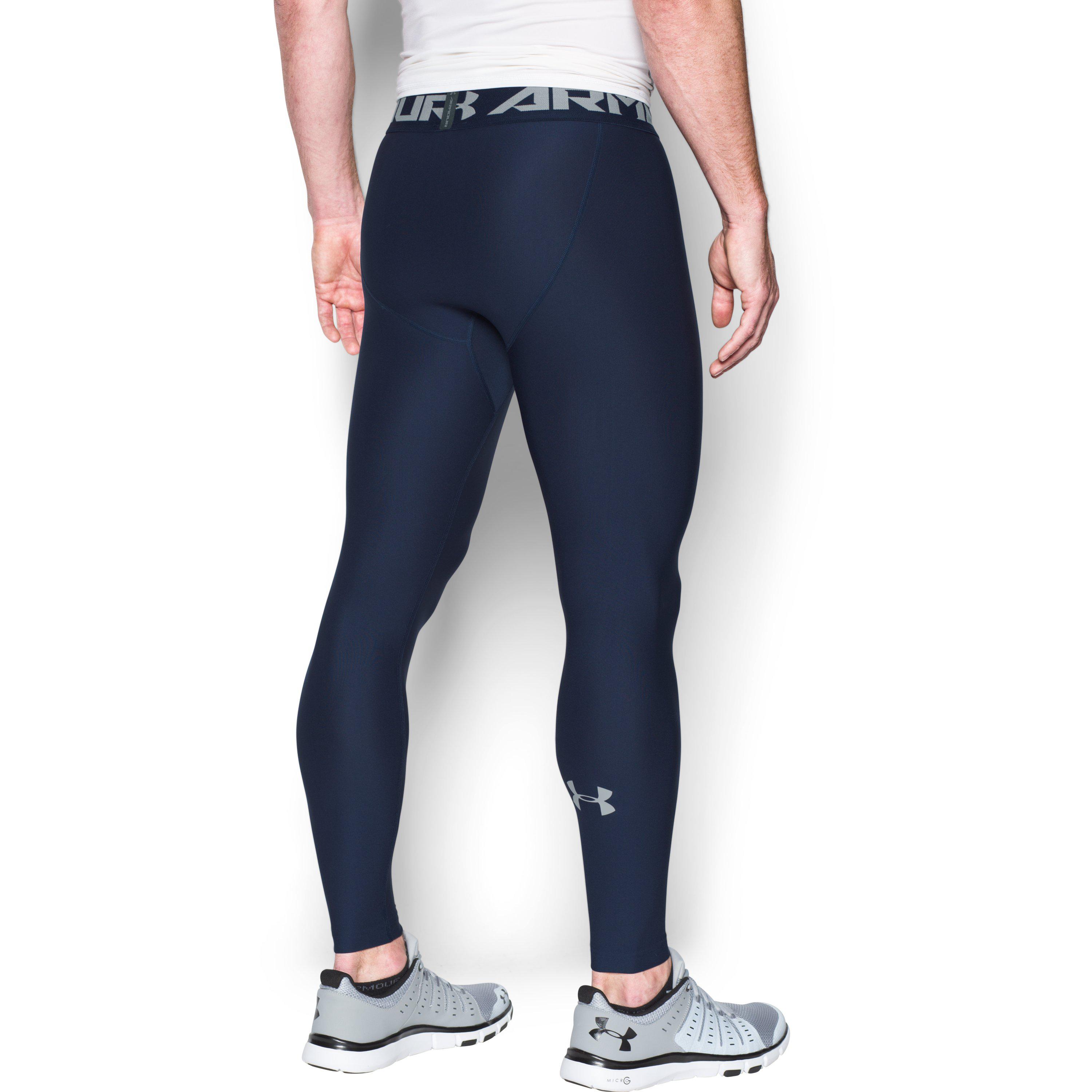 Under Armour Men's Heatgear® Armour Compression Leggings in Midnight Navy/  (Blue) for Men - Lyst