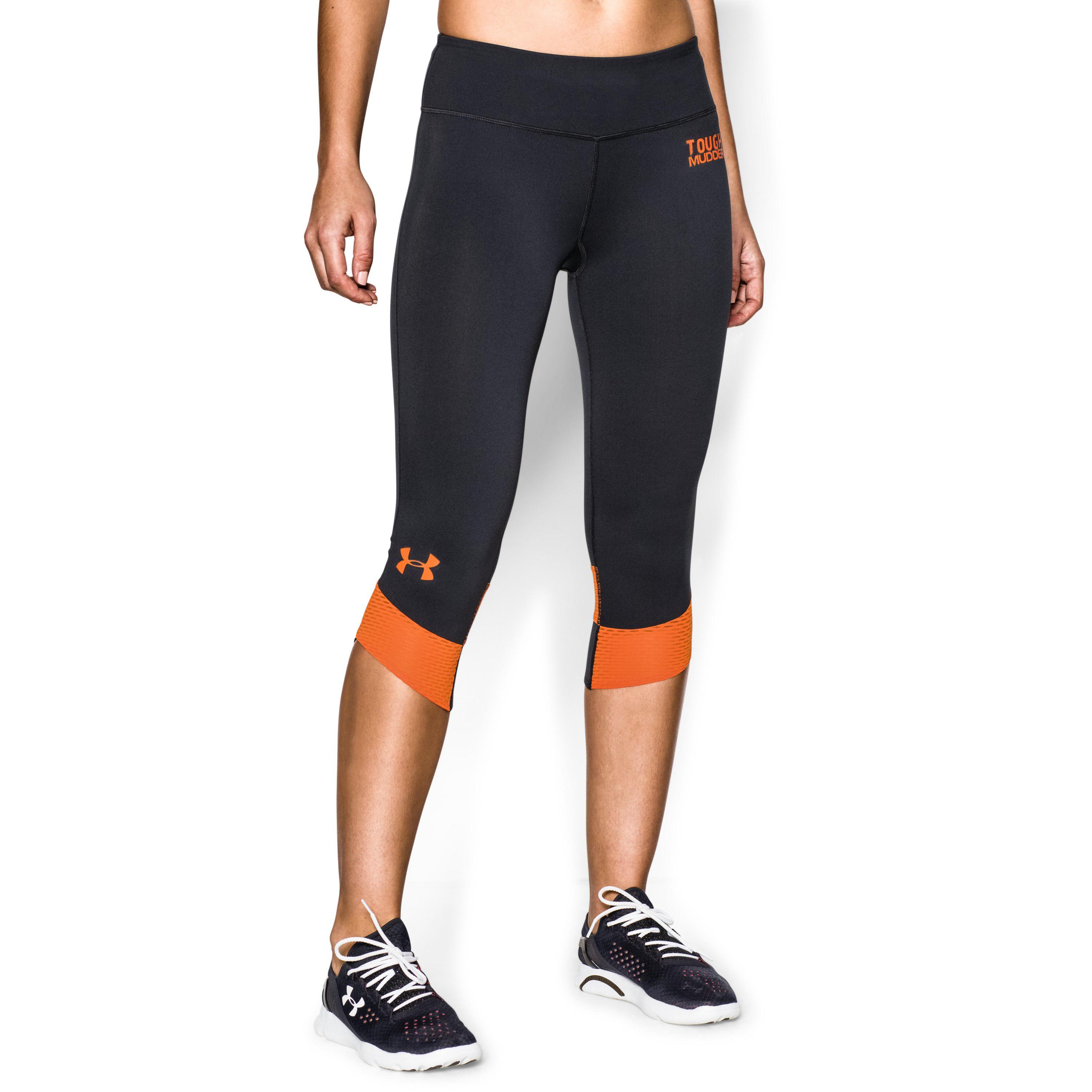 Under Armour Women's Tough Mudder Fly-by Compression Capri in Black | Lyst