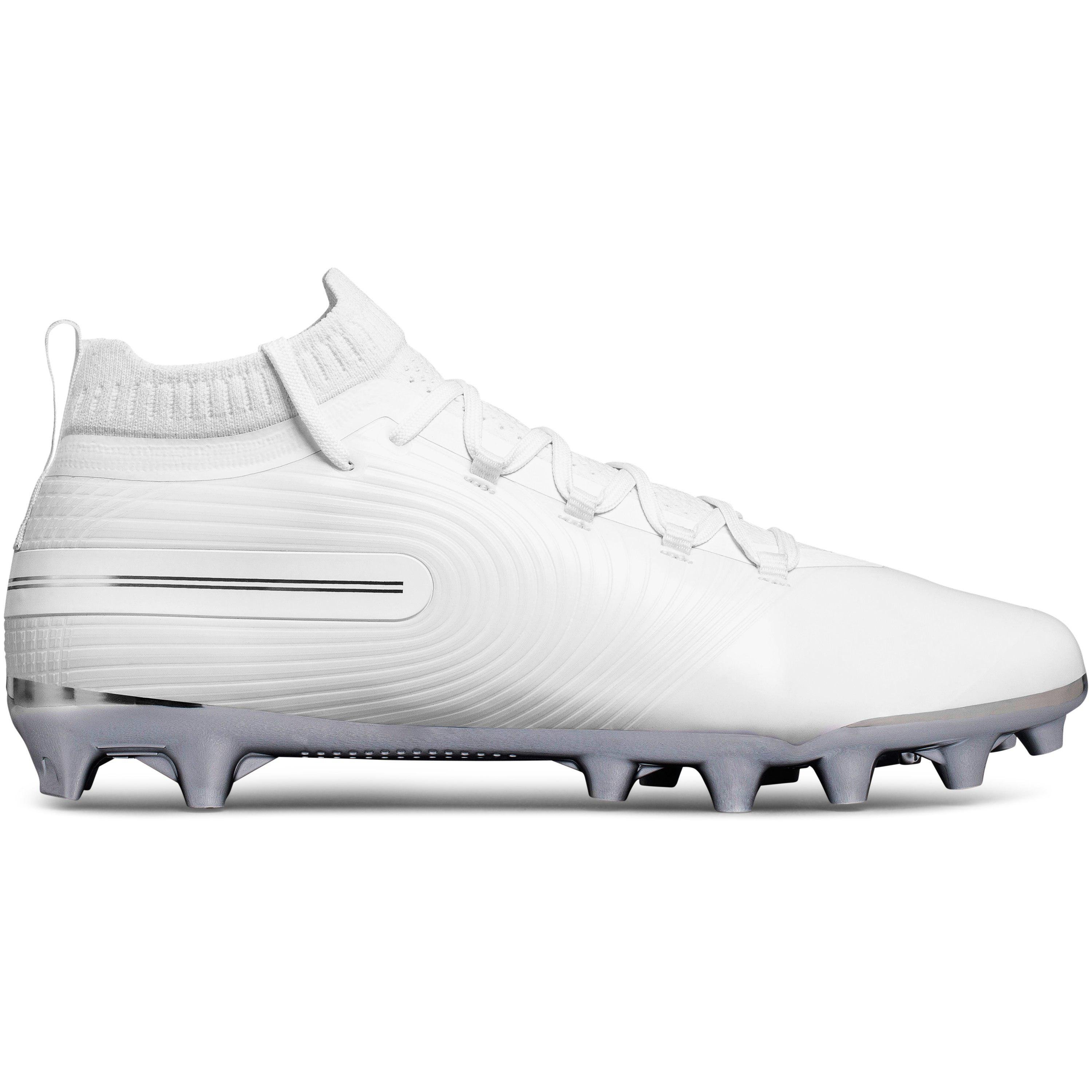 Under Armour Men's UA Highlight Football Cleats Black White 8 9 MSRP $130 NEW 