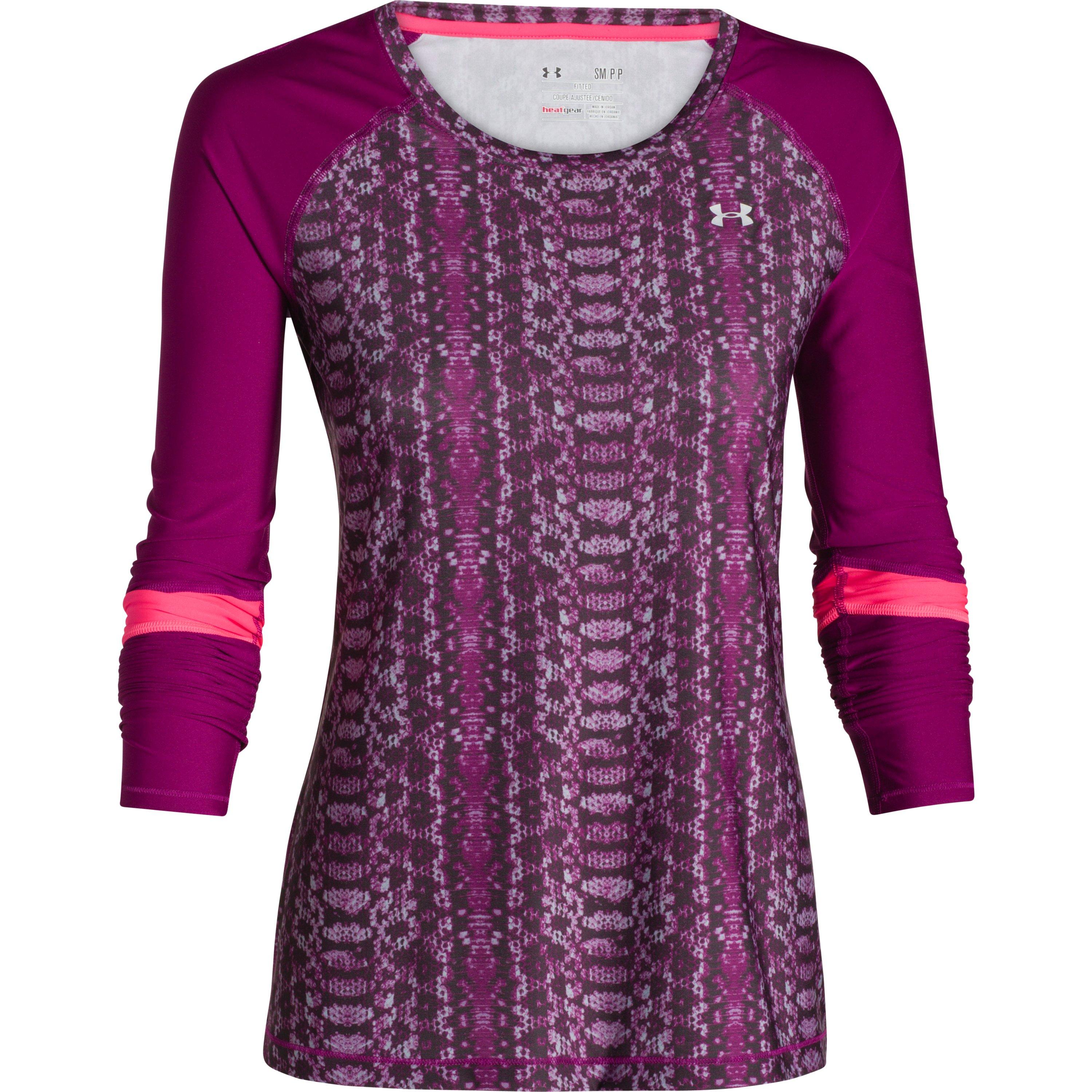 Under Armour Girl/'s Heatgear Fitted Block Party Long Sleeve Jersey