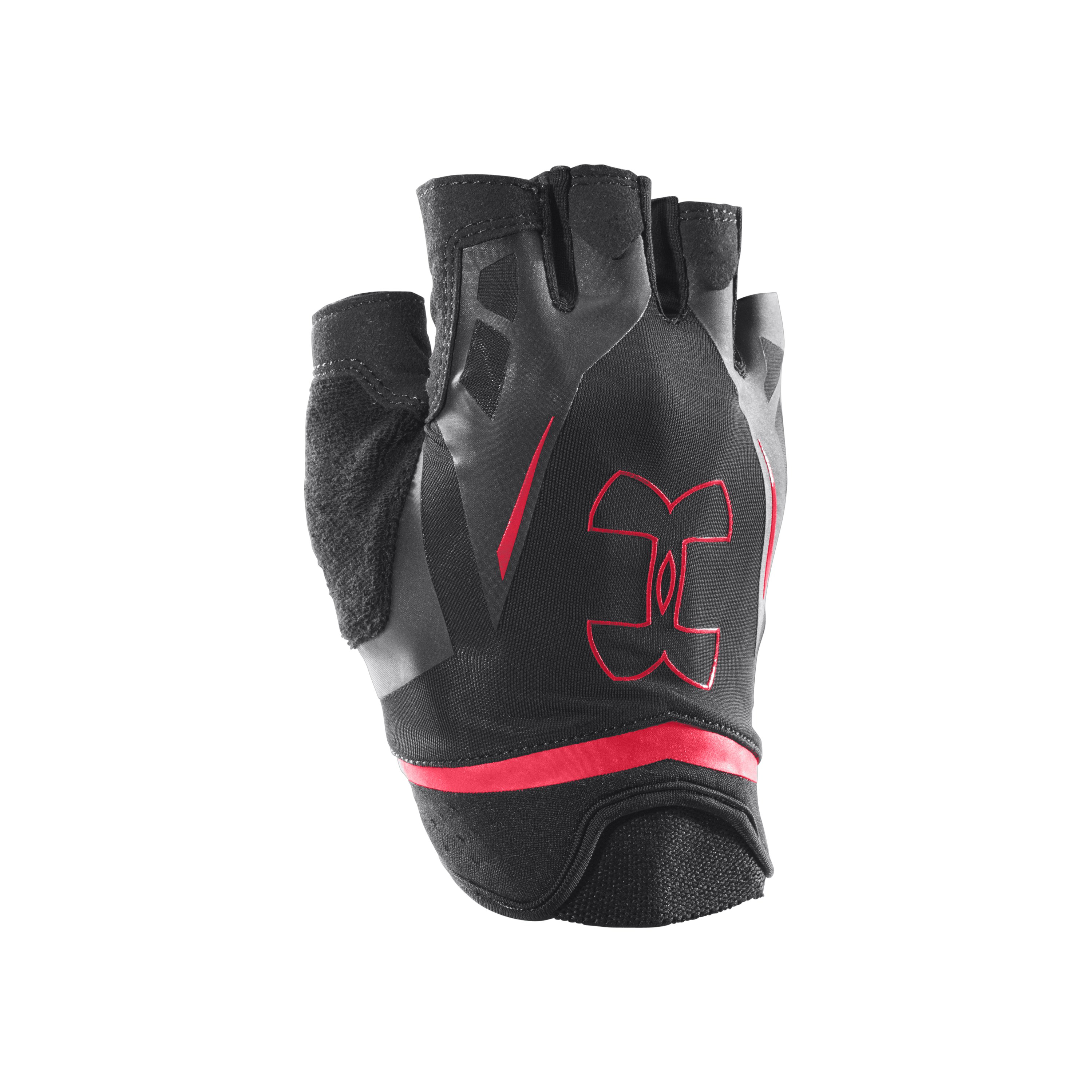 Under Armour Leather Men's Ua Flux Halffinger Training Gloves in Black