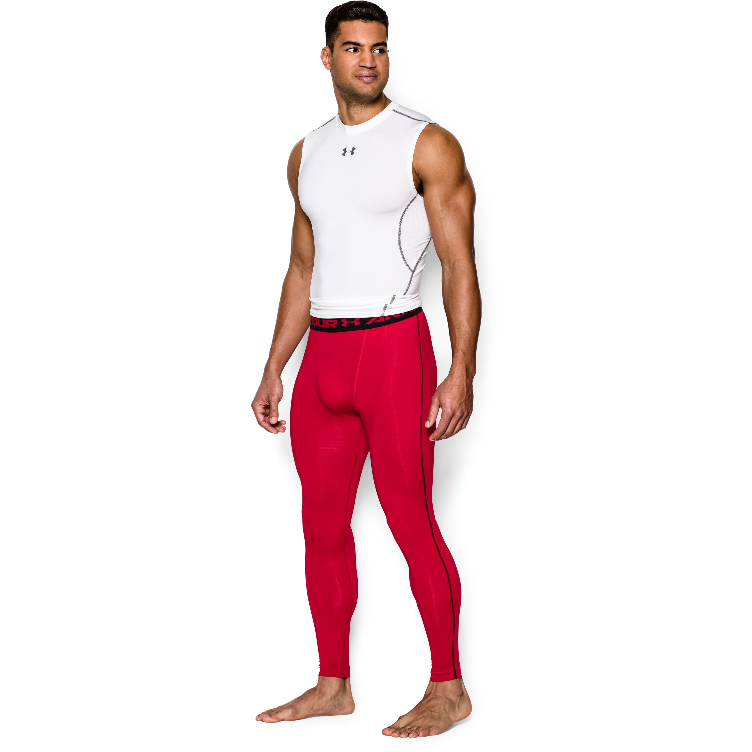 Under Armour Men's Ua Heatgear® Armour Compression Leggings in Red for