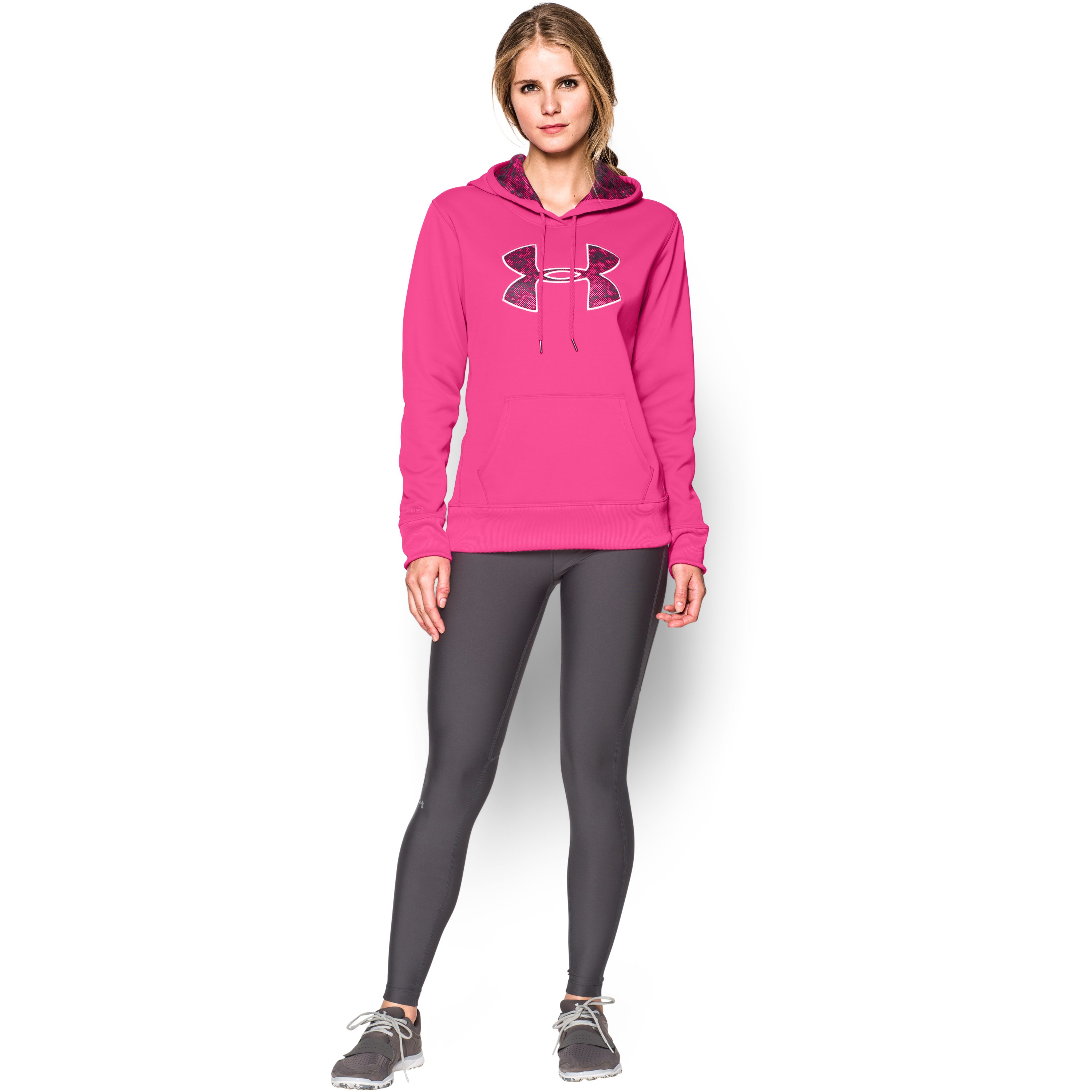 Under Armour Women's Ua Storm Armour® Fleece Printed Big Logo Hoodie in Pink  - Lyst