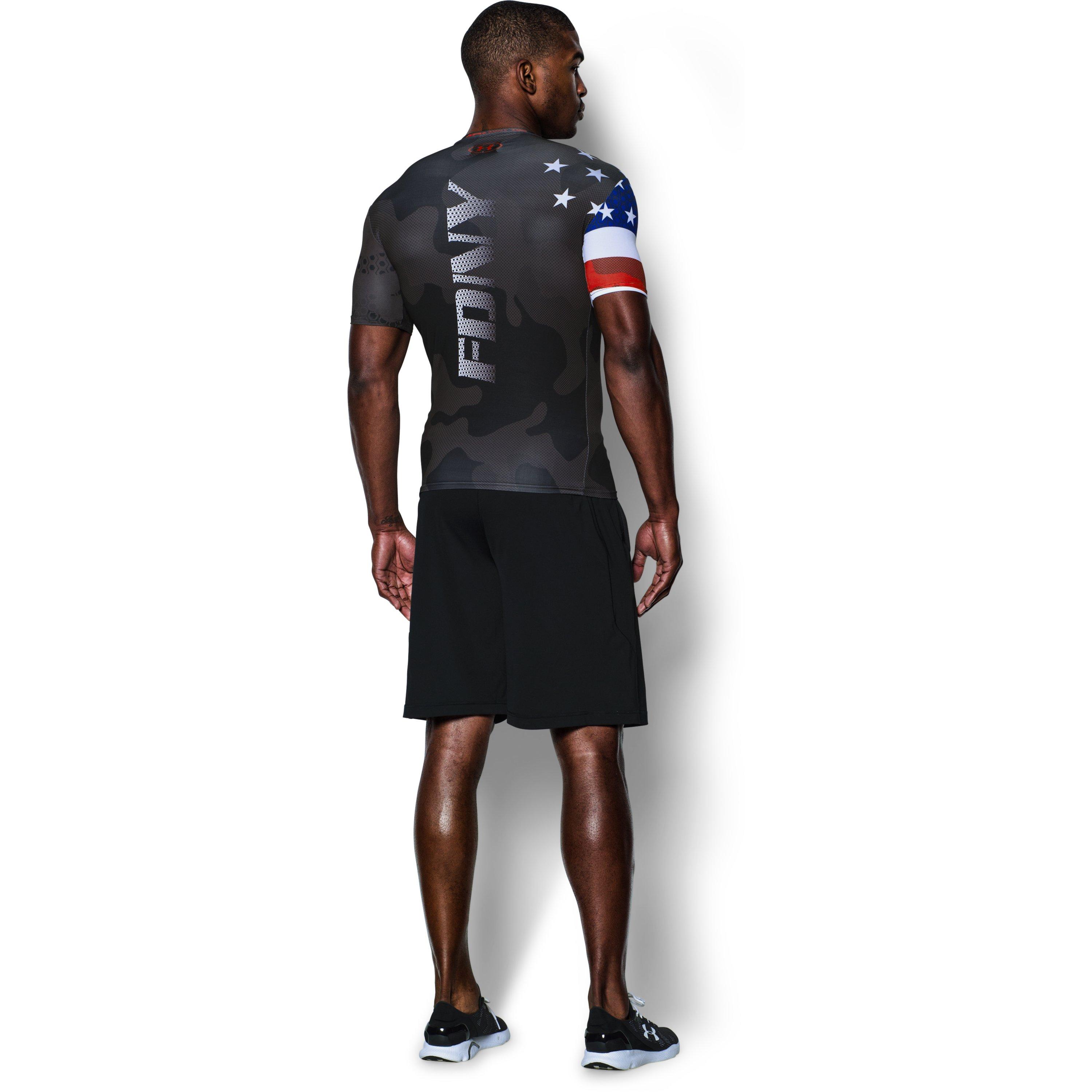 Under Armour Men's Ua Freedom Fdny Compression Shirt in Black for Men | Lyst