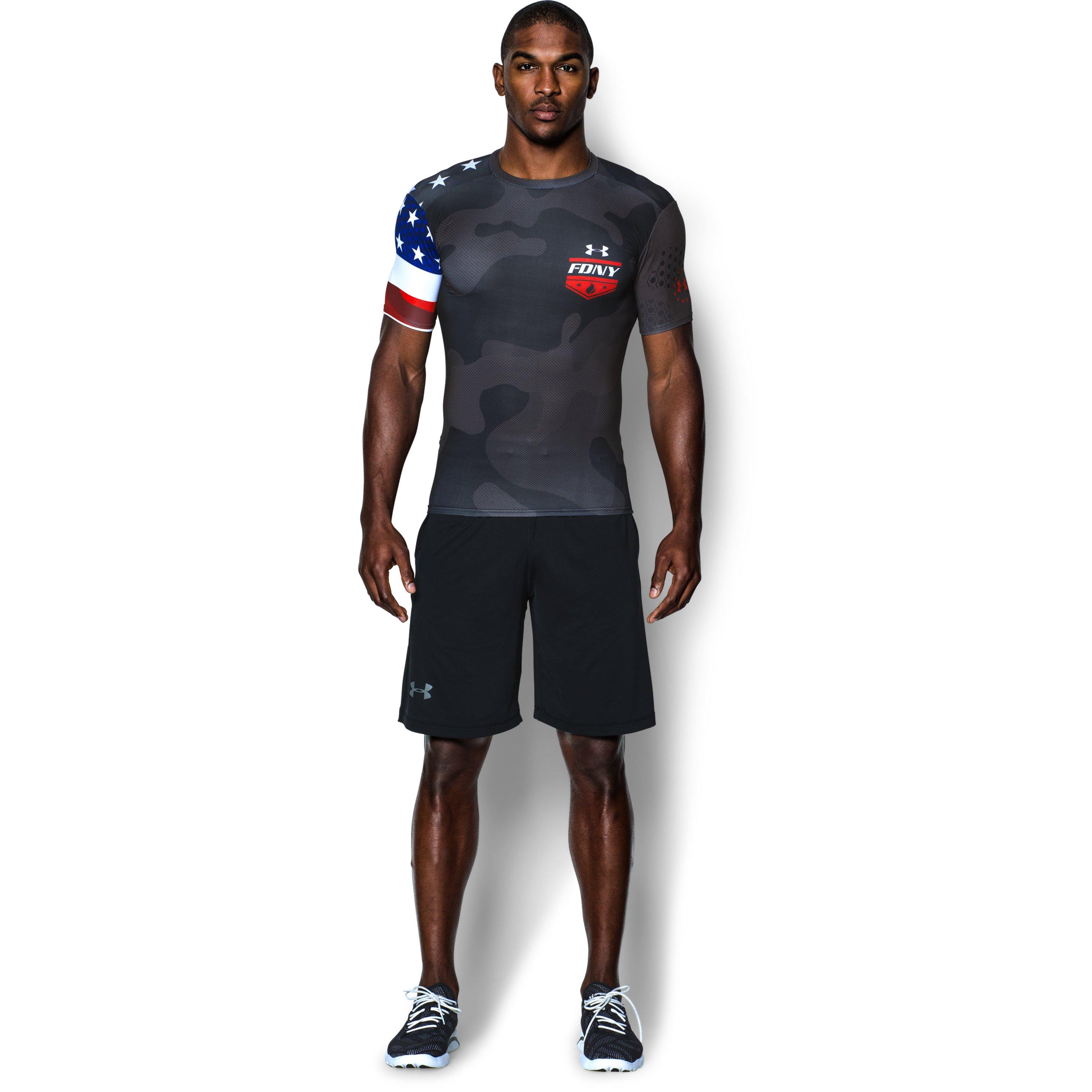 Under Armour Men's Ua Freedom Fdny Compression Shirt in Black for Men | Lyst