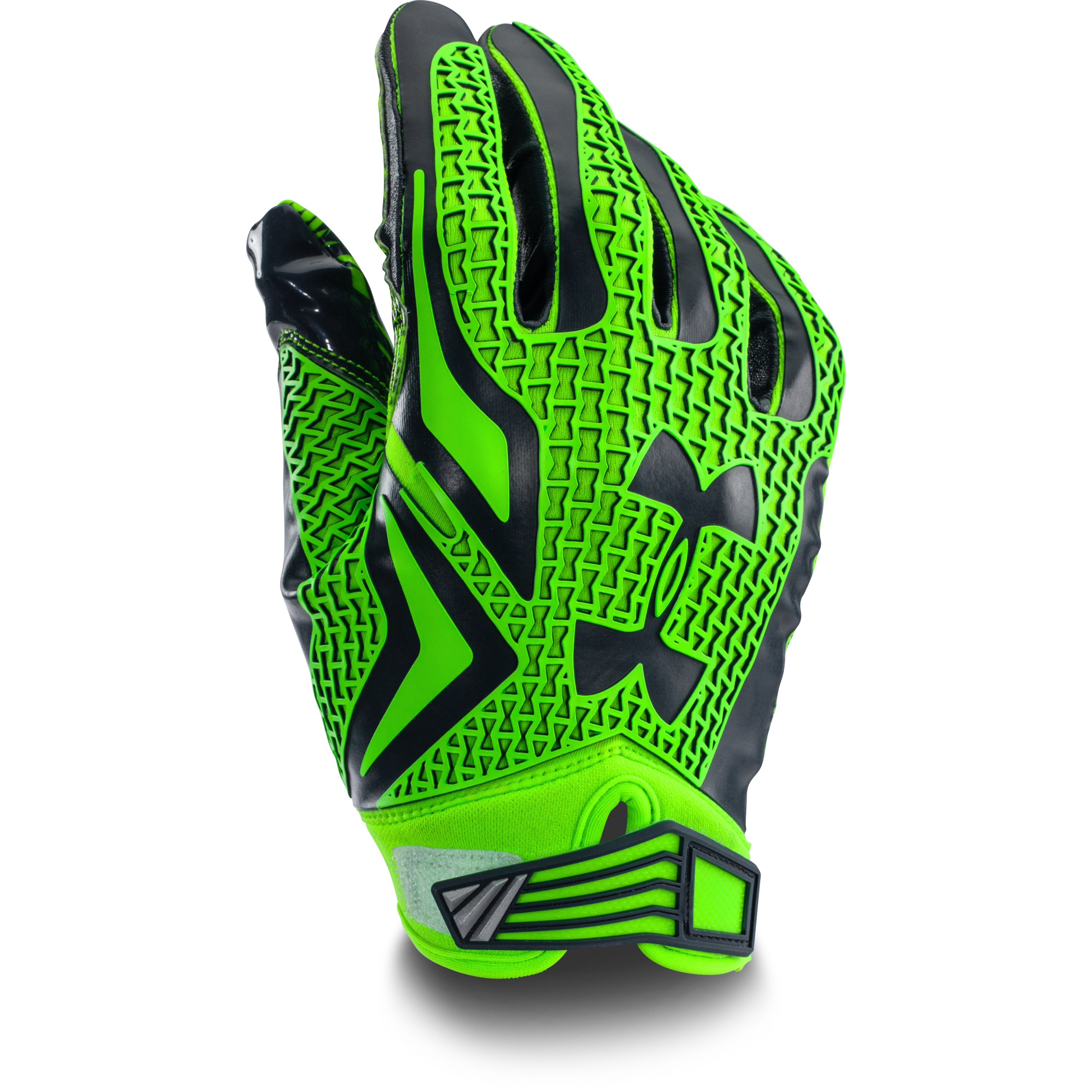 Details about   Under Armour UA Swarm Football Gloves Adult SZ Large Green/White New 1260677-301 