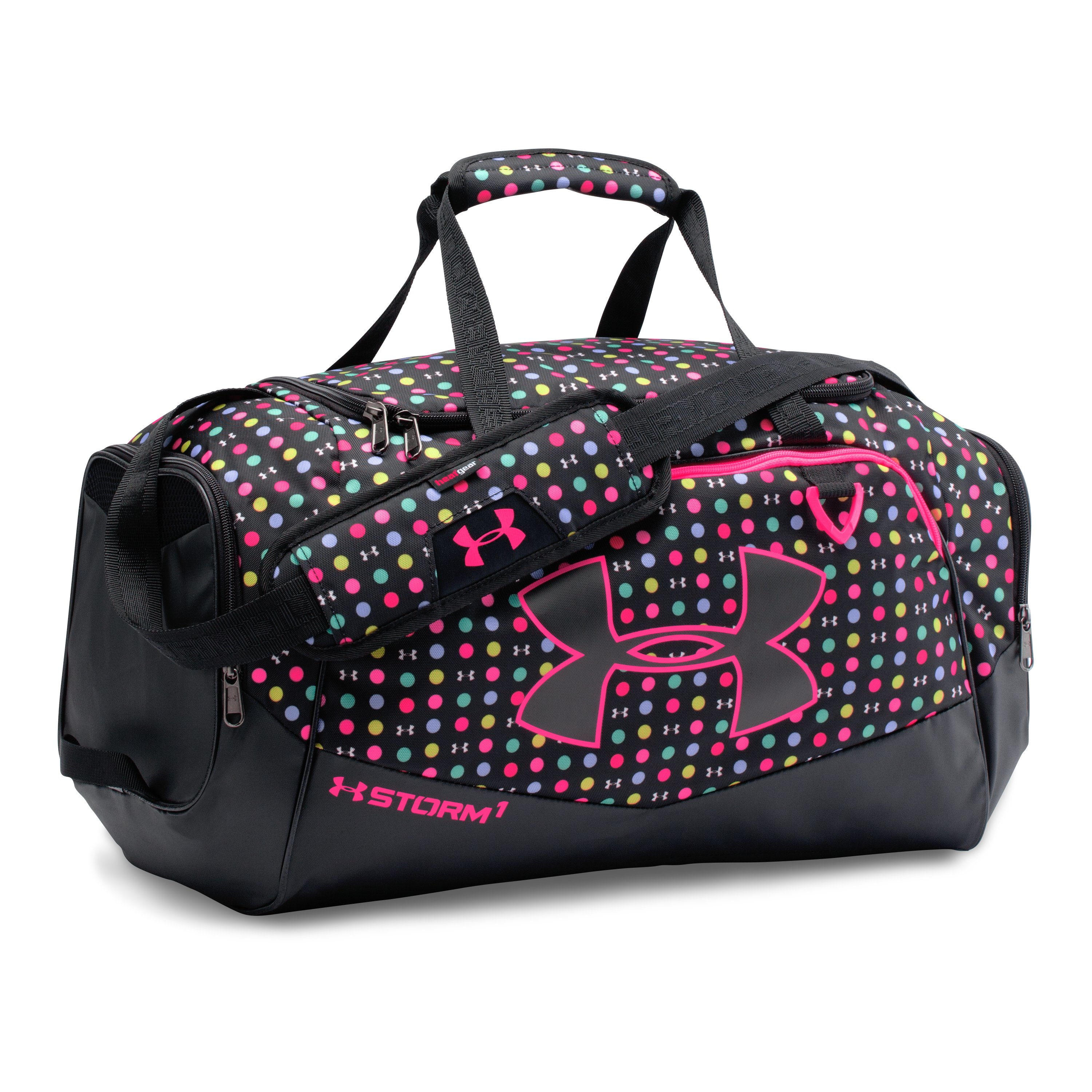 pink under armour duffle bag