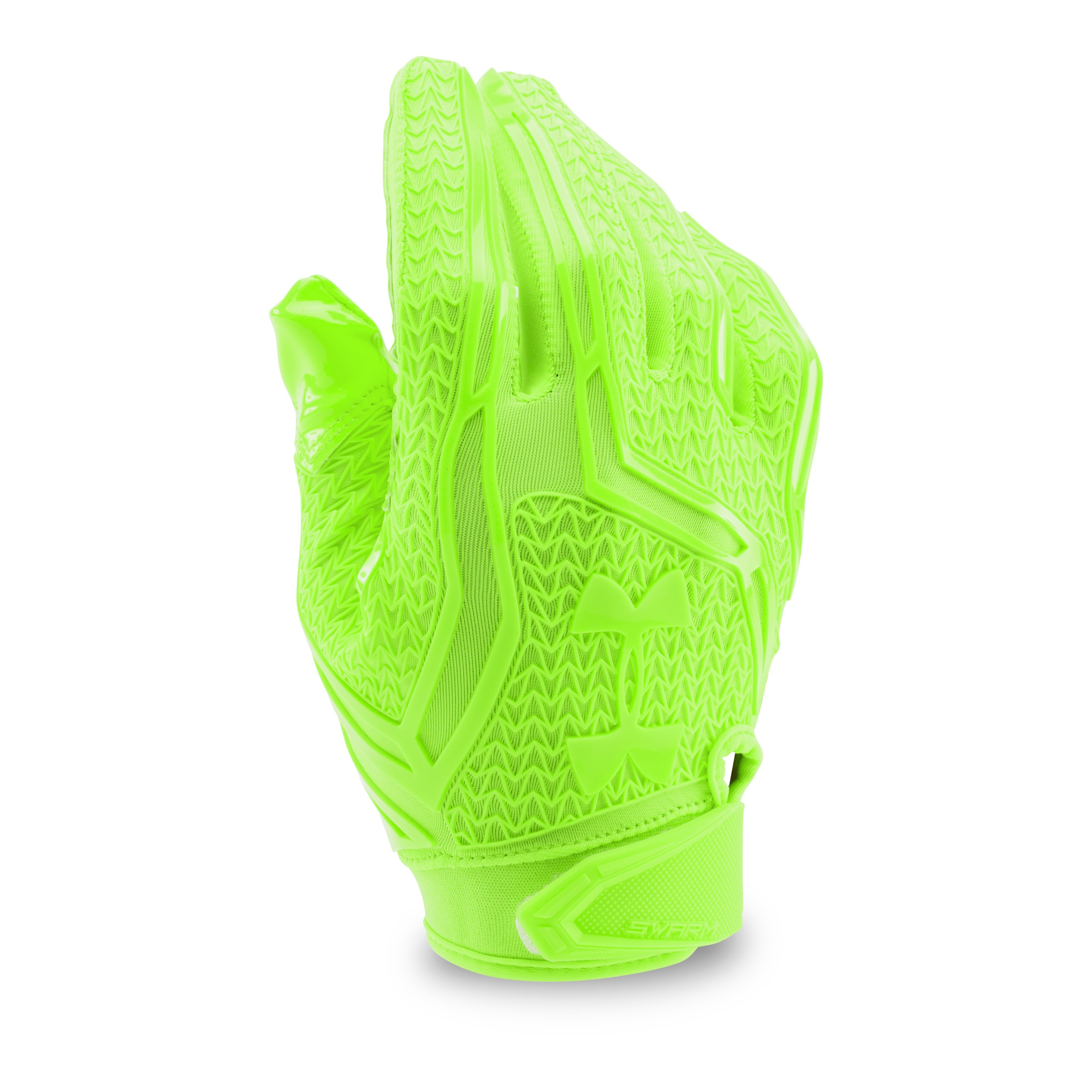 neon green nike football gloves