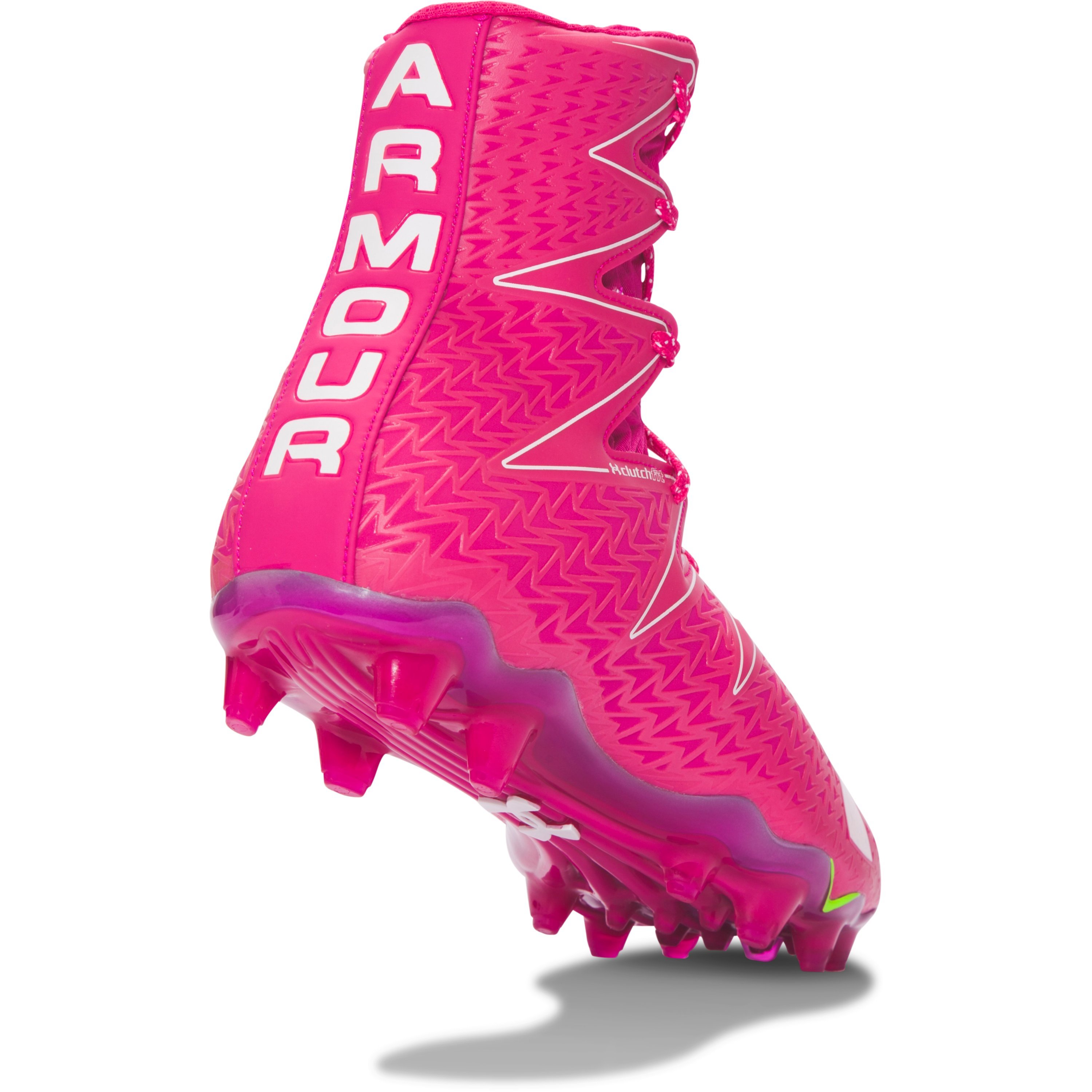 pink under armour football cleats