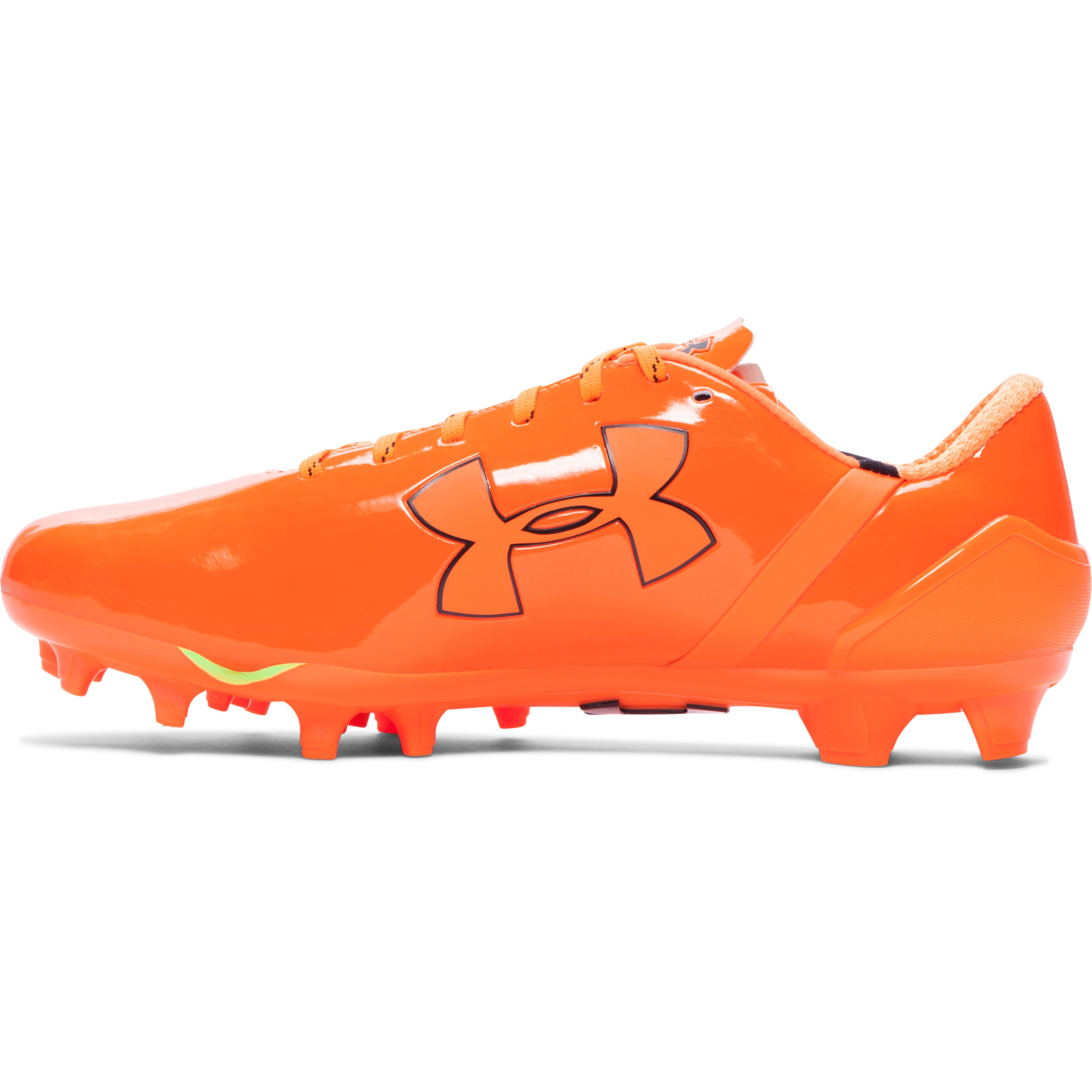 orange under armour football cleats