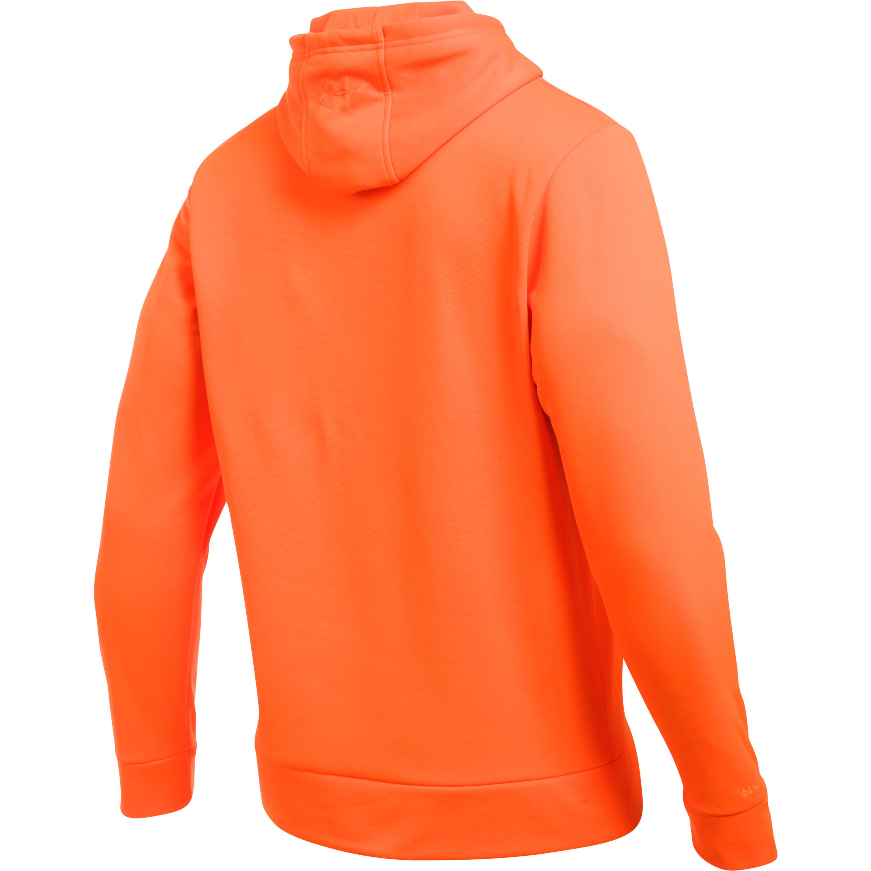 orange under armour fleece