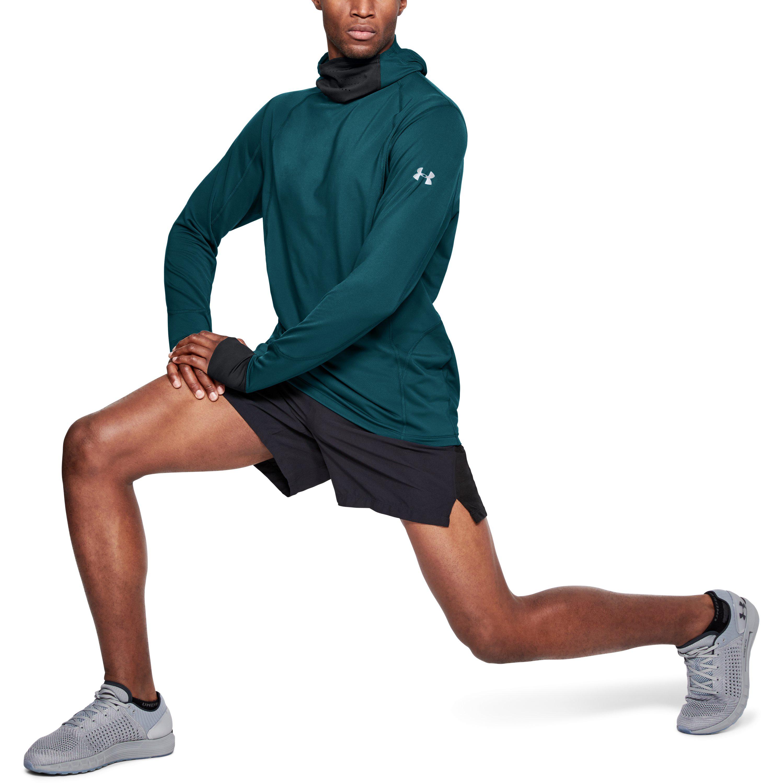 men's ua reactor run balaclava hoodie