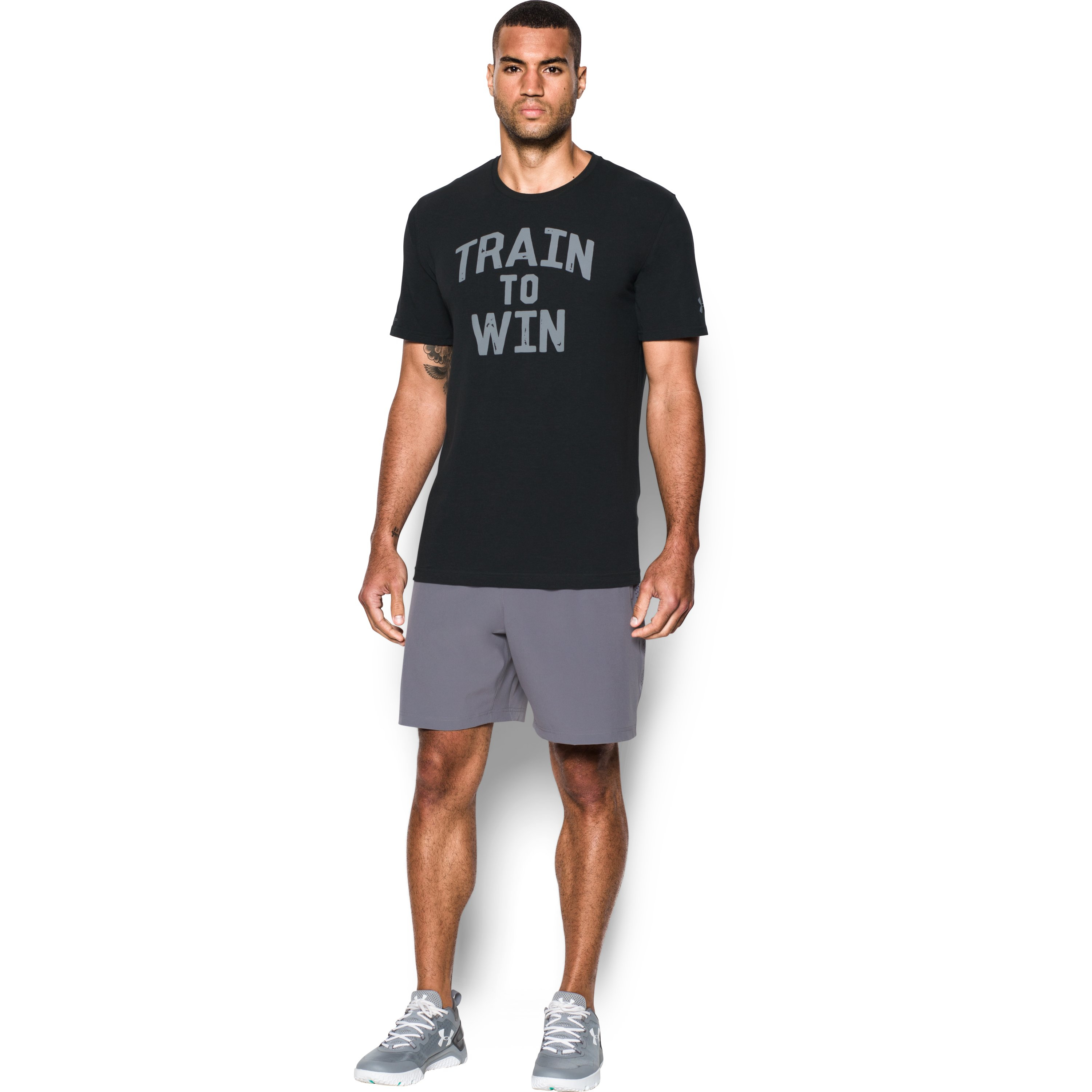 Under Armour Cotton Men's Ua Train To Win T-shirt in Black for Men - Lyst