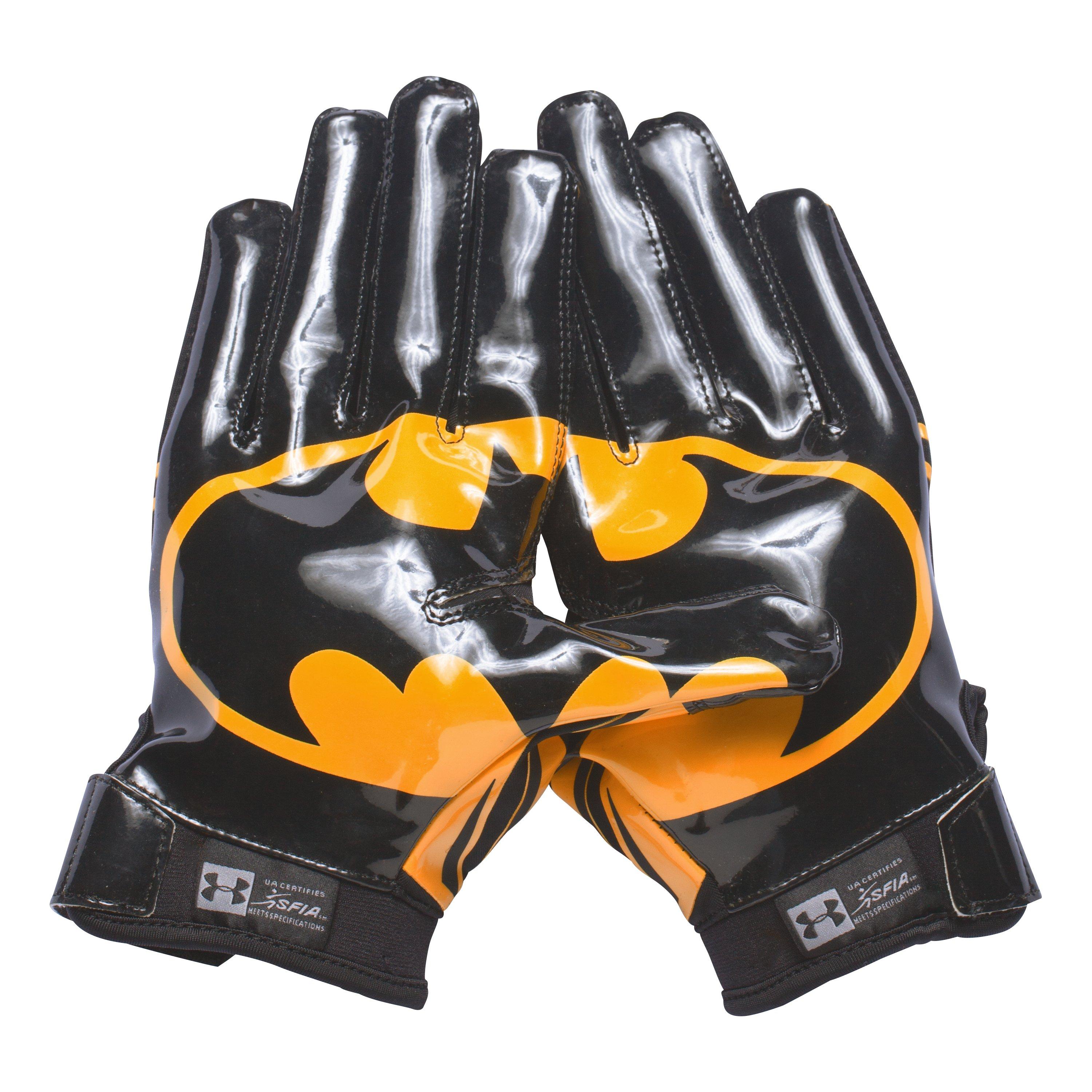 under armour batman football gloves