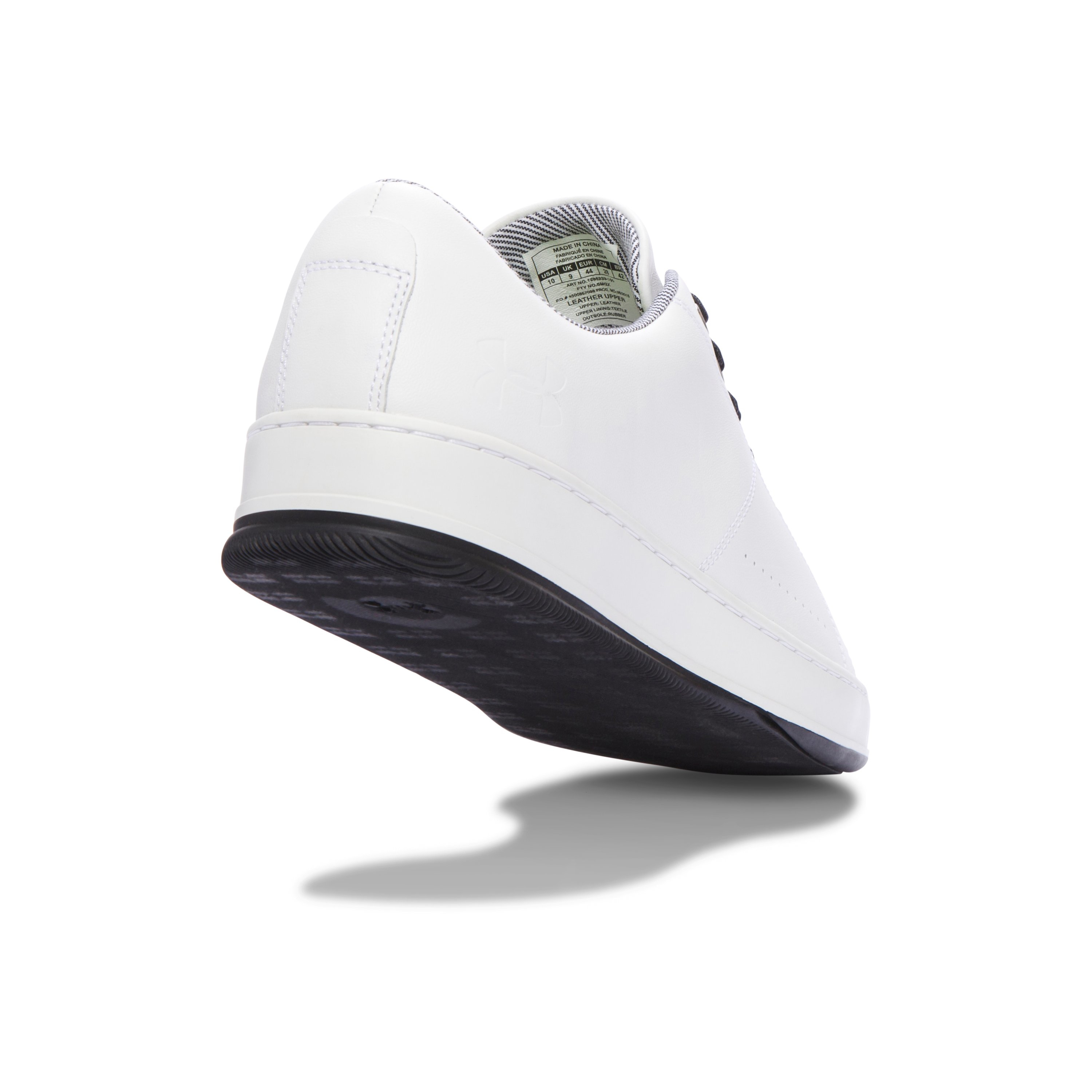 white leather under armour shoes