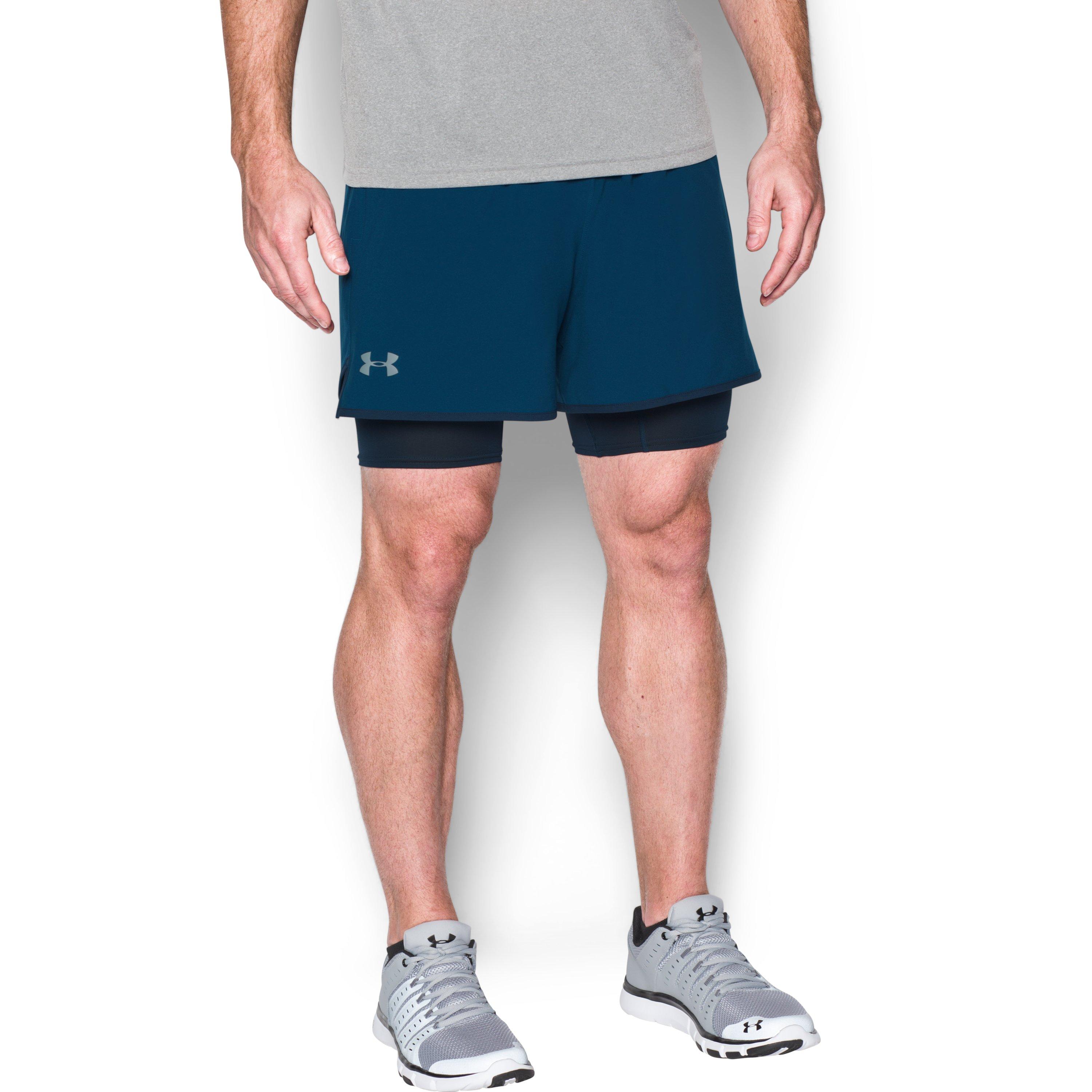under armour 2 in 1 shorts mens
