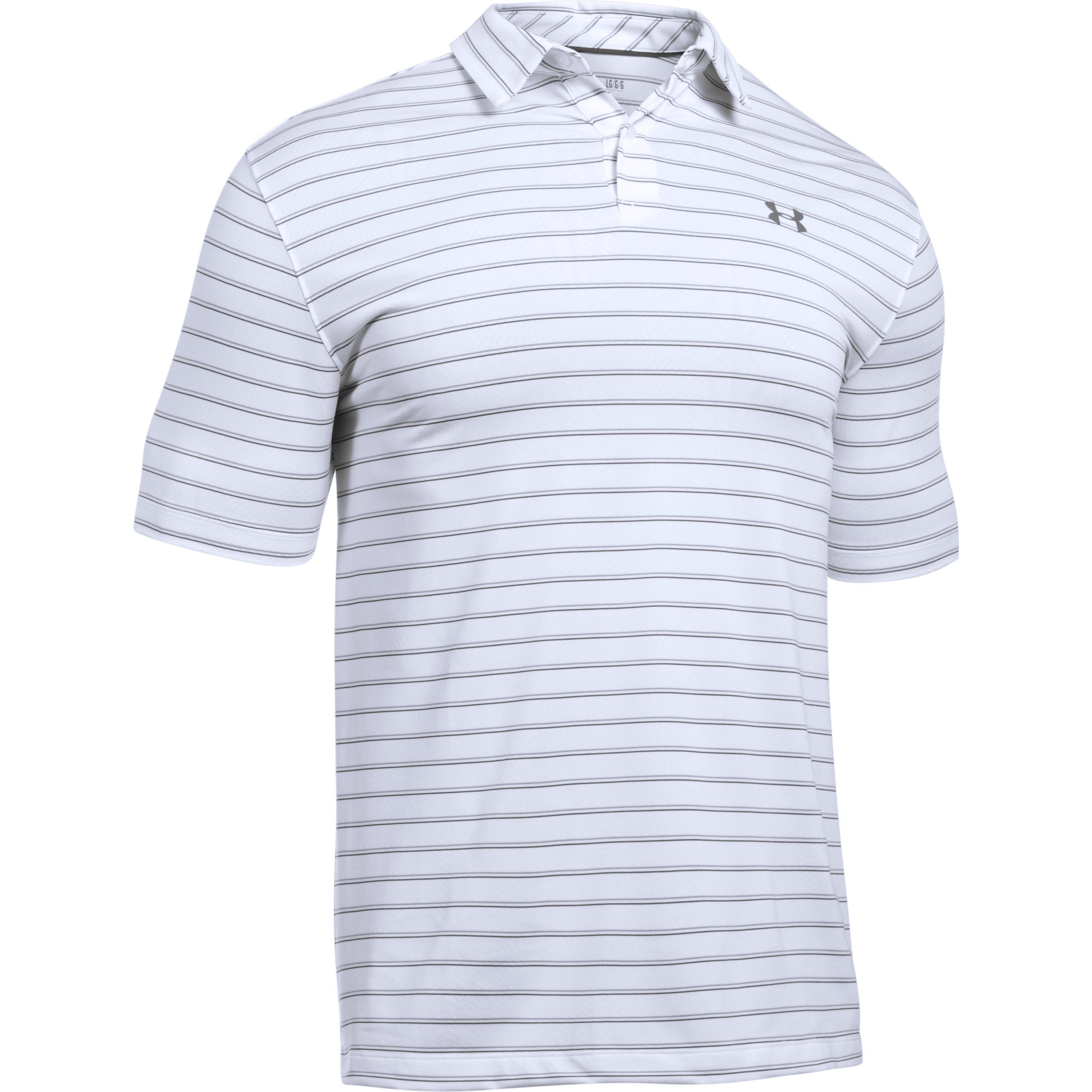 Under Armour Golf Coolswitch Putting Stripe Short-sleeve Polo Shirt in ...
