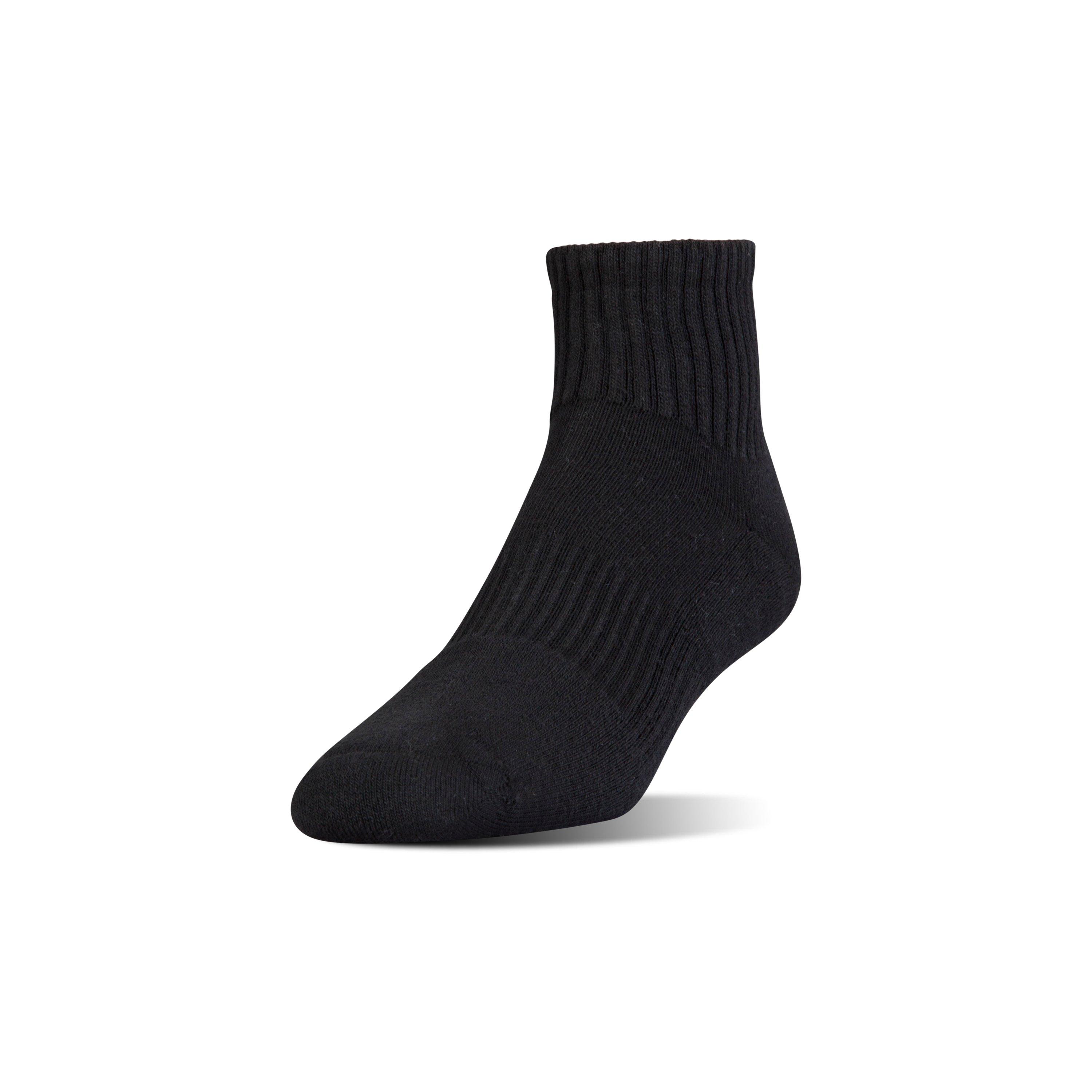 Under Armour Ua Charged Cotton® 2.0 Quarter Length Socks in Black for