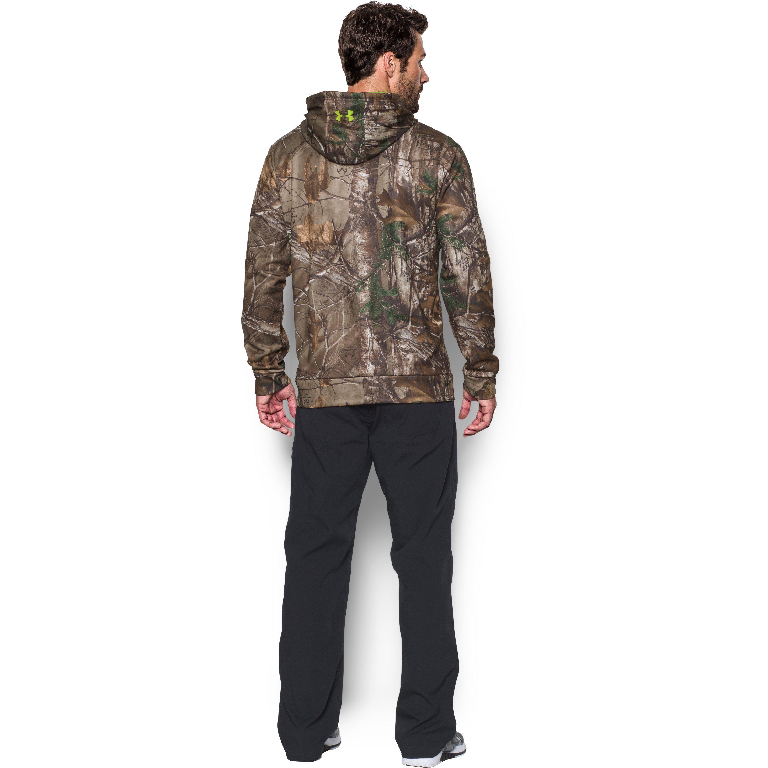 Under Armour Fleece Men's Ua Scent Control Camo Hoodie in Blue for Men