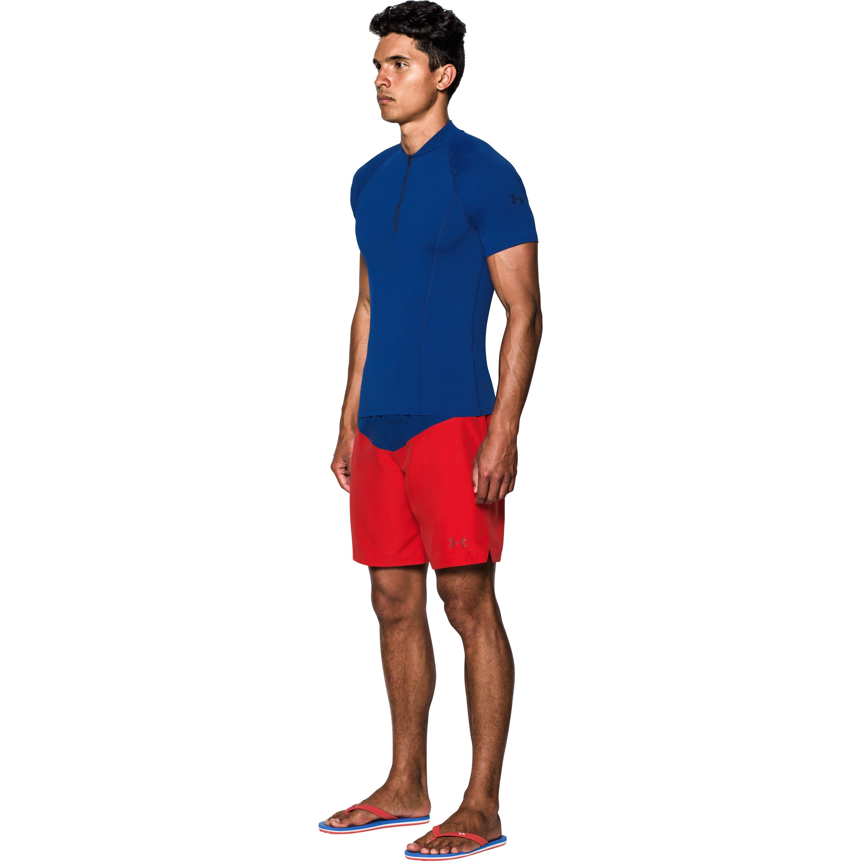 Under Armour Synthetic Men's Baywatch Ua 1⁄2 Zip Rashguard in Blue for Men  - Lyst