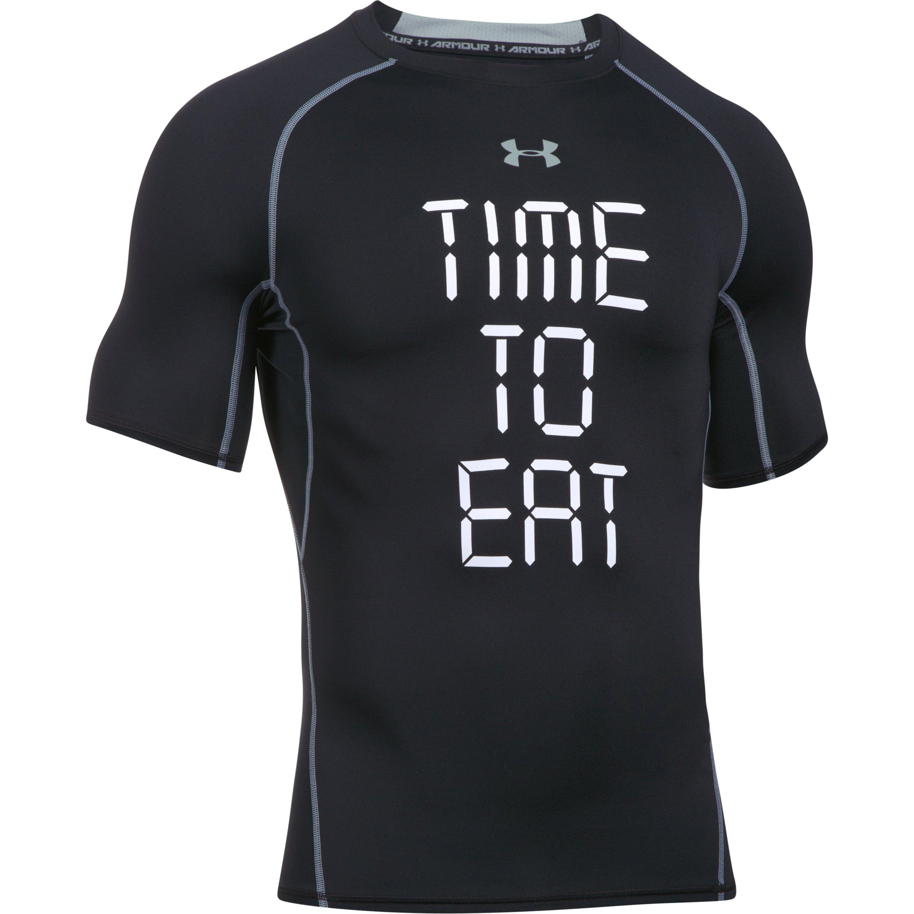 Under Armour Men's Ua Heatgear® Armour Time To Eat Compression Shirt in  Black for Men | Lyst