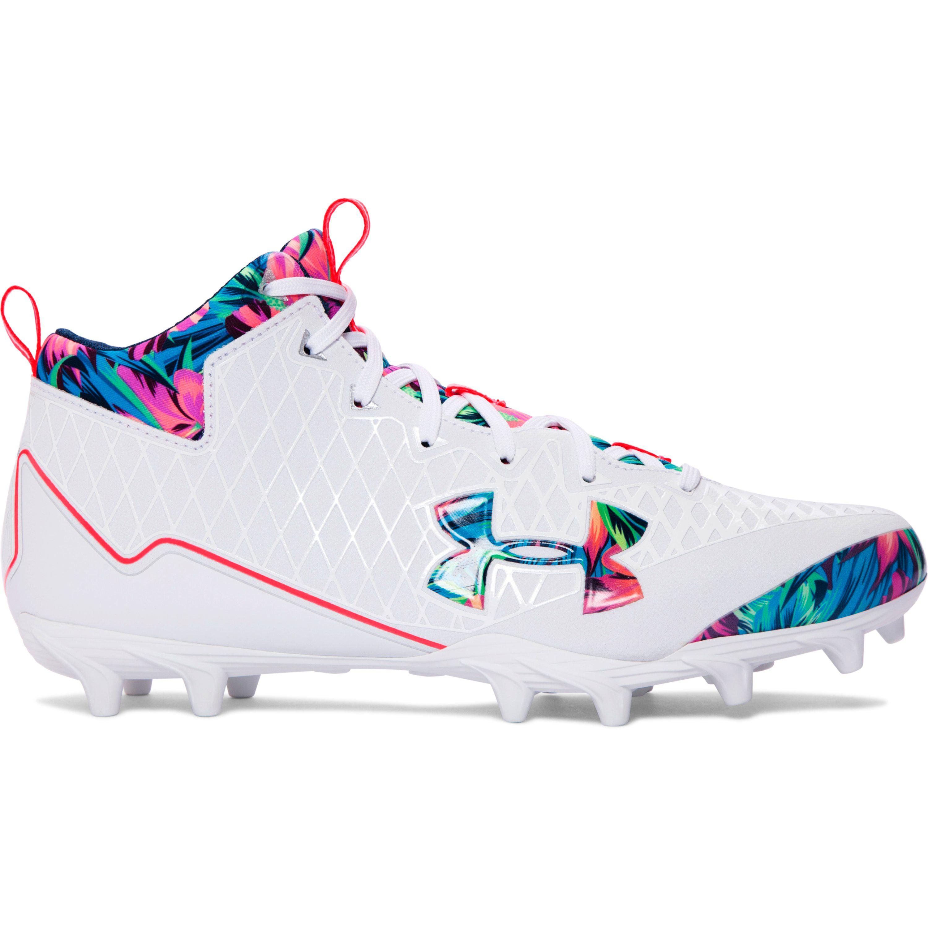 Under Armour Synthetic Men's Ua Banshee Mid Mc – Limited Edition Lacrosse  Cleats in White/Lime Light (White) for Men | Lyst
