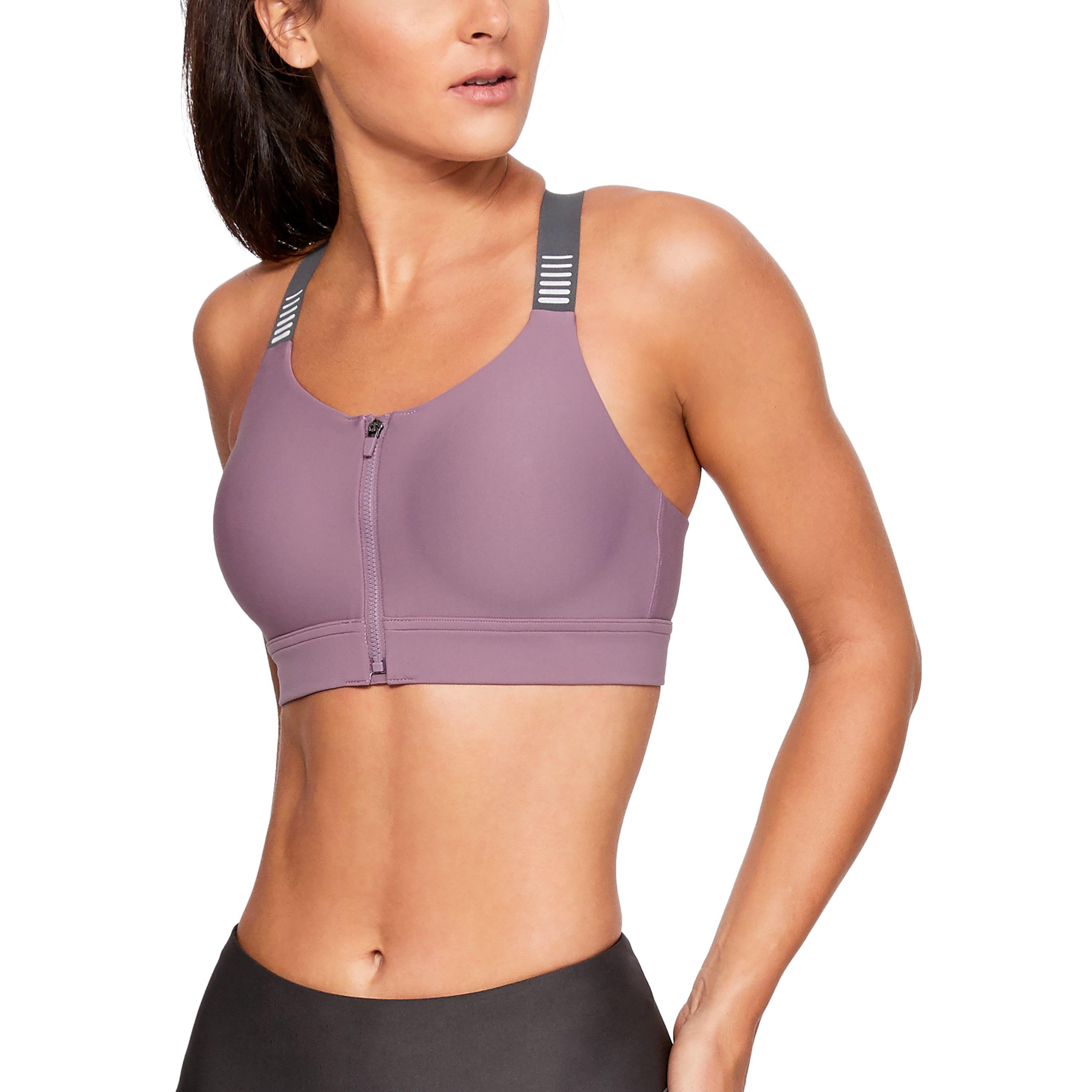 under armour women's vanish high zip sports bra
