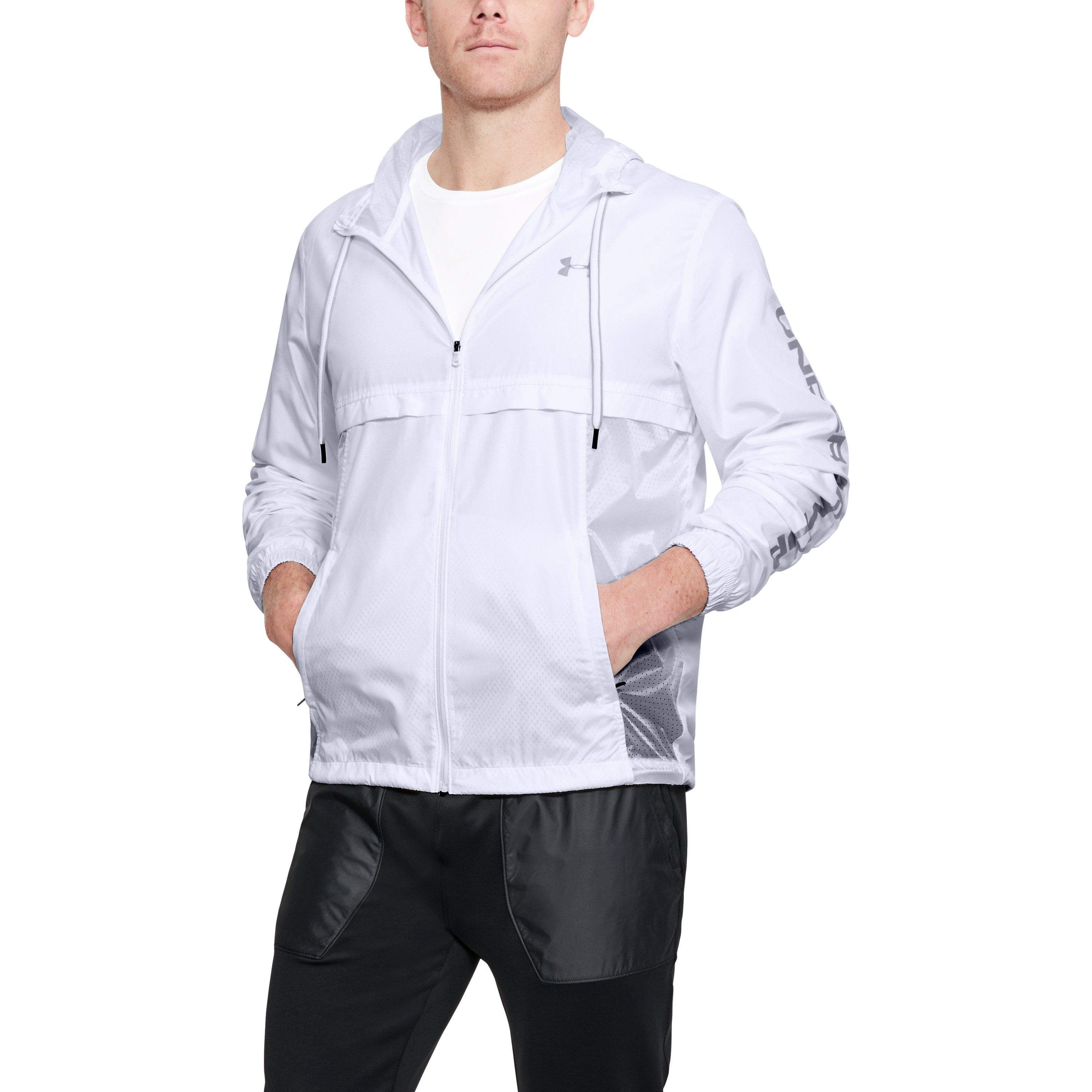 white under armour windbreaker