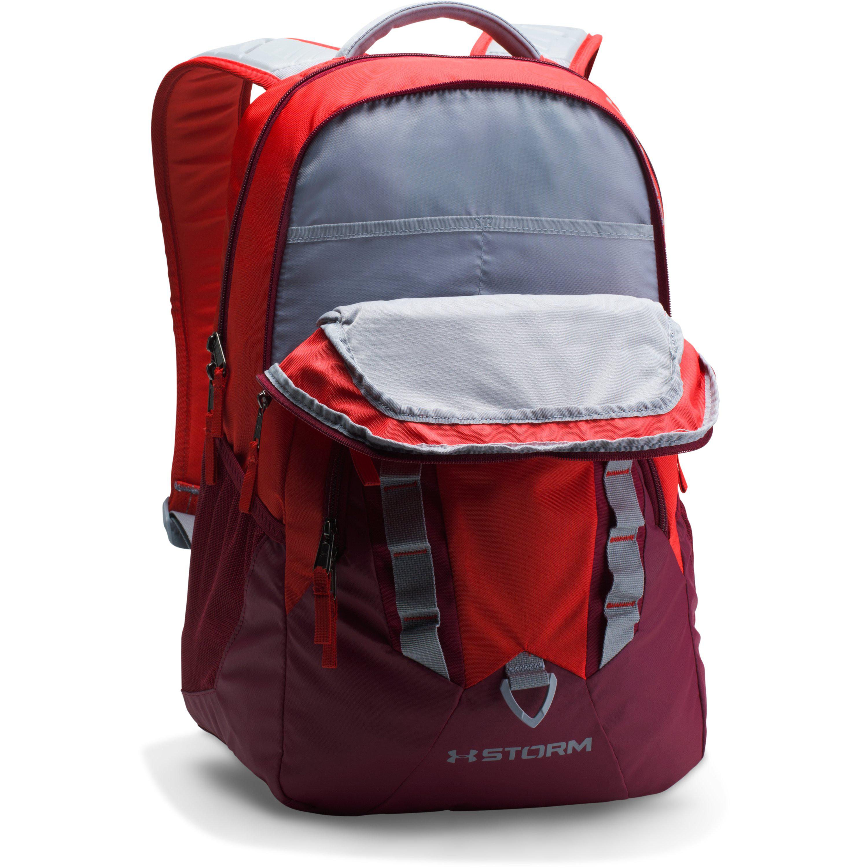 Under Armour Ua Storm Recruit Backpack in Red for Men | Lyst