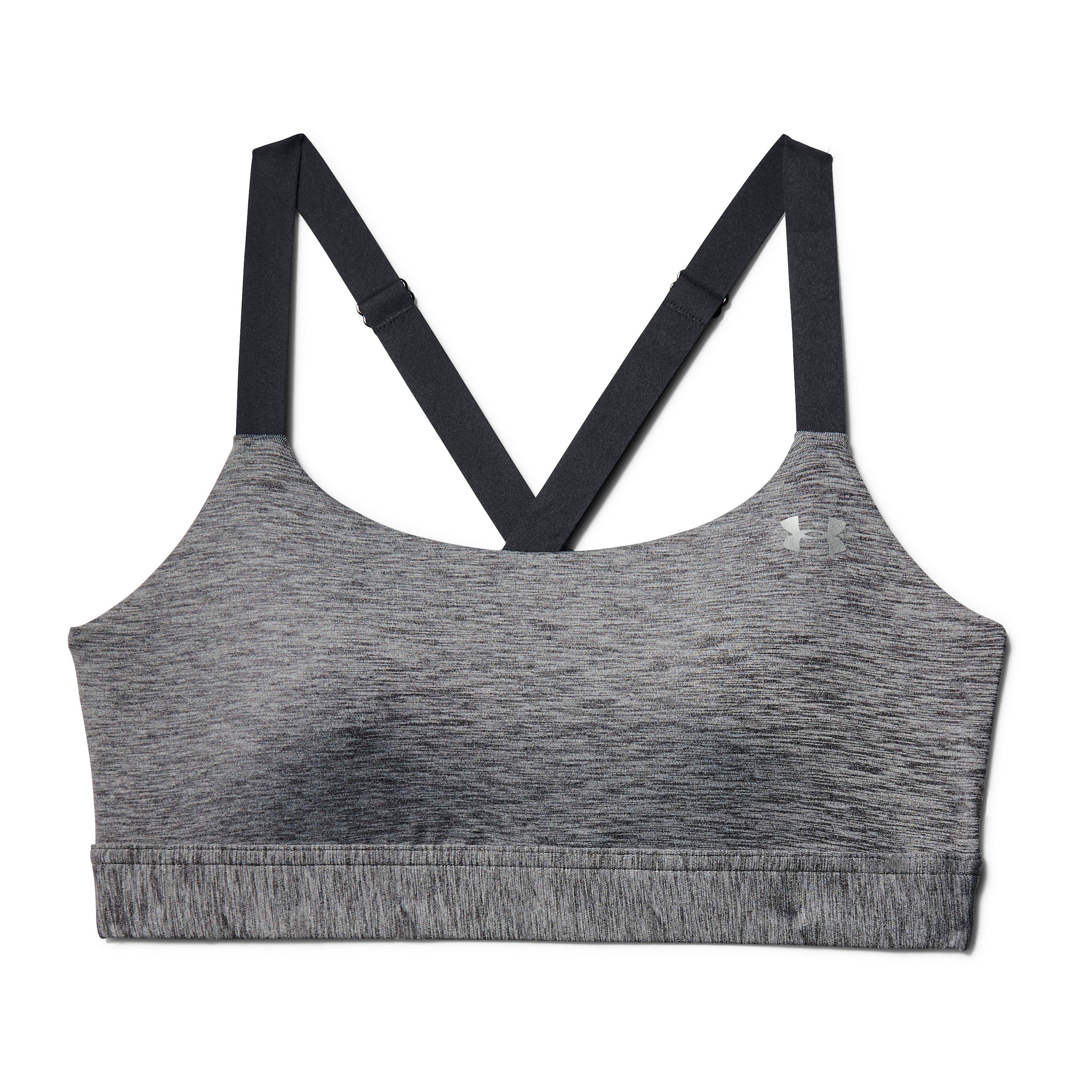 under armour women's armour eclipse heather mid impact sports bra