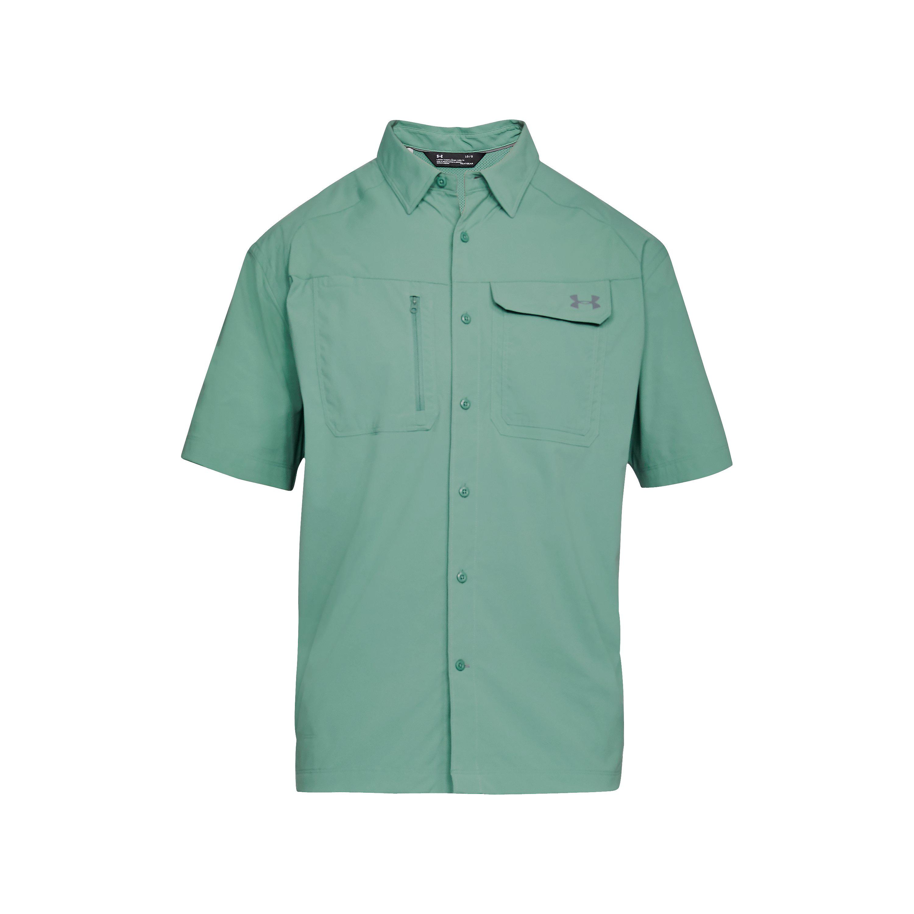 under armour men's fish hunter solid short sleeve