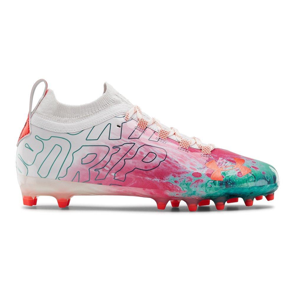 Under Armour Spotlight Lux MC LE Slime Football Cleats Size 10.5