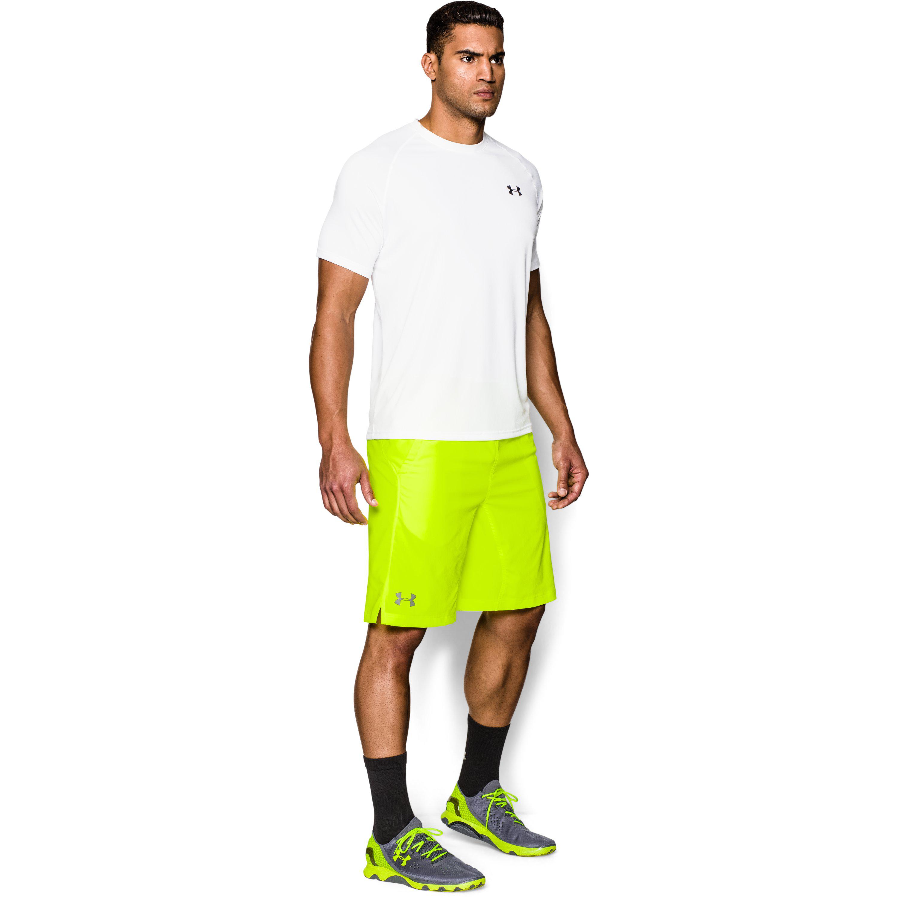 yellow under armour shorts