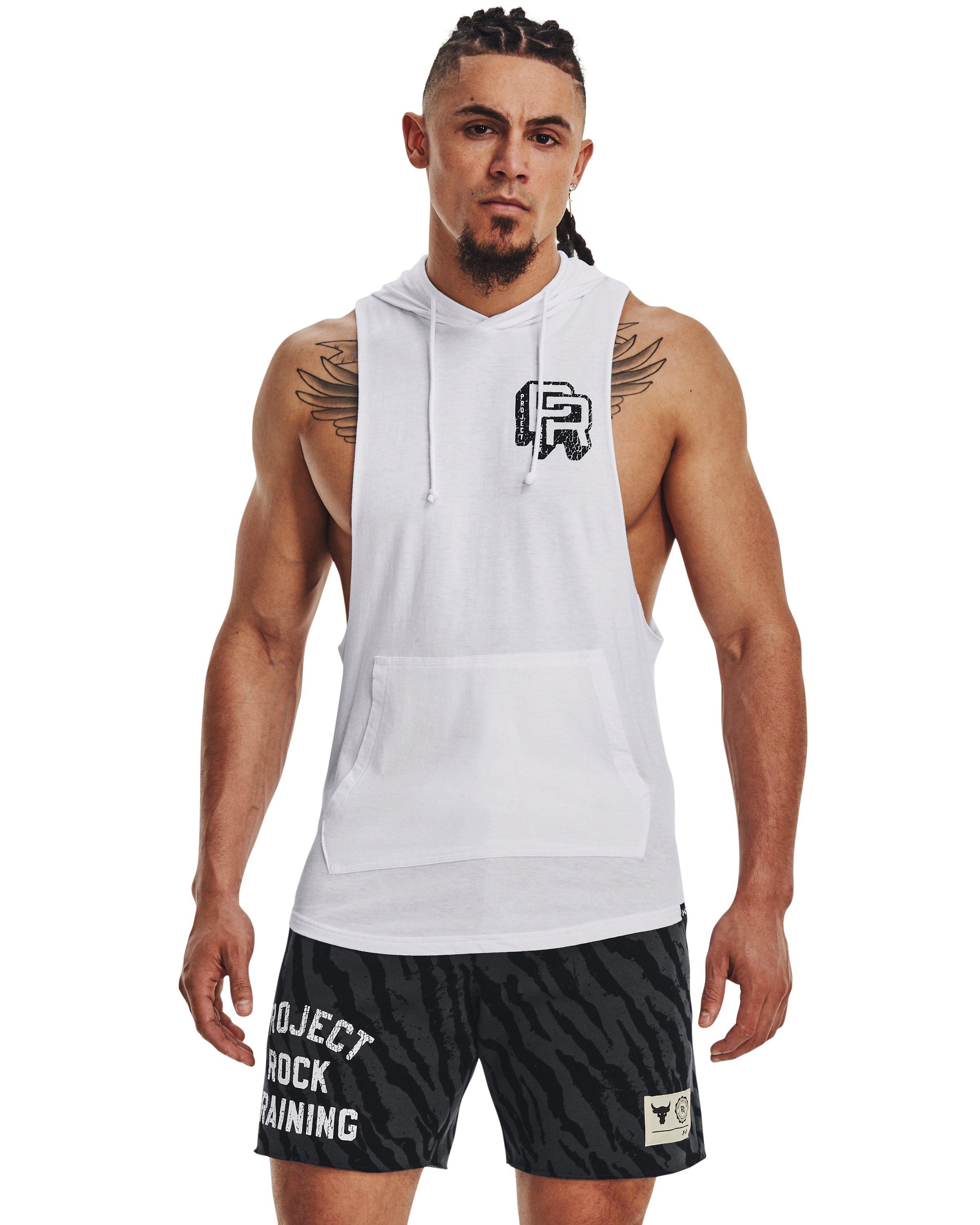 The rock hoodie sleeveless deals
