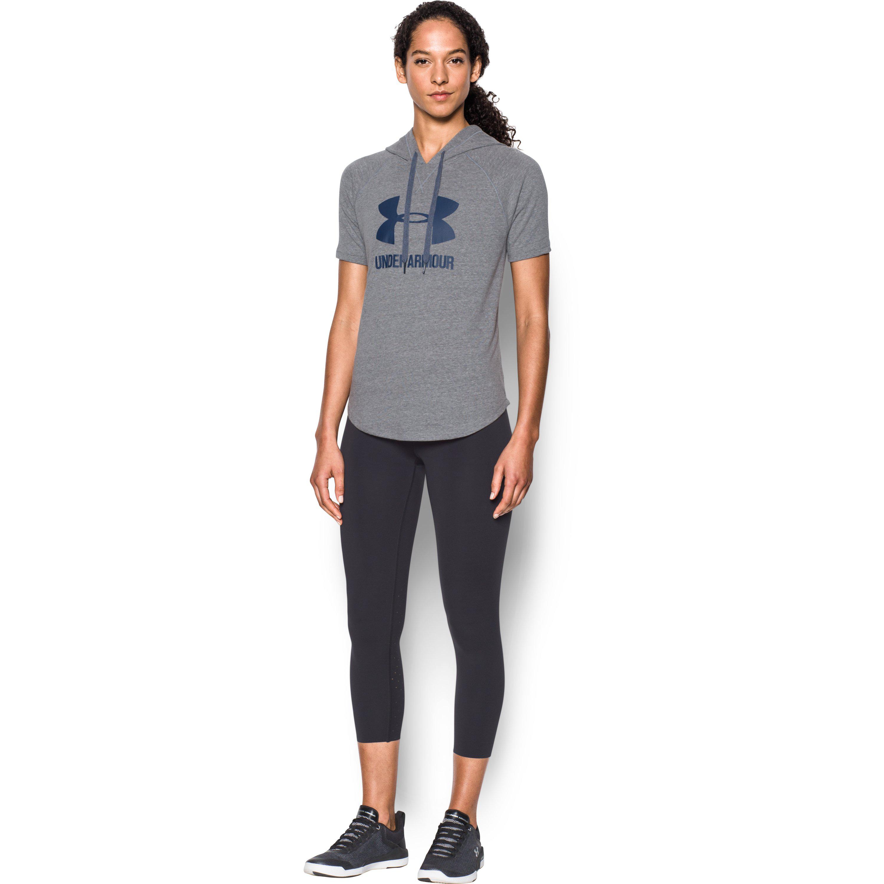 ua sportstyle short sleeve hoodie