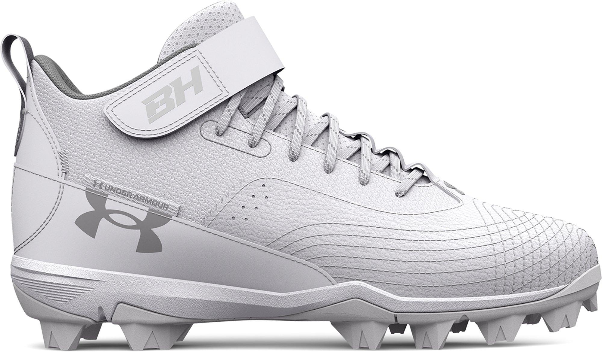 Under Armour Ua Harper 7 Mid Rm Baseball Cleats in Gray for Men | Lyst
