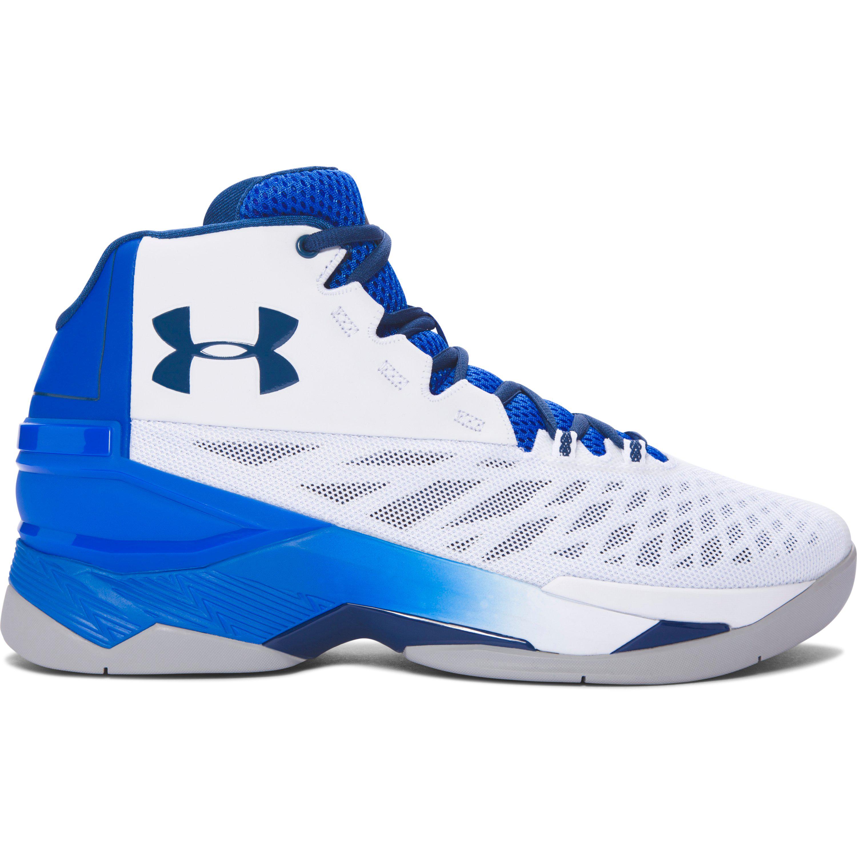 Under Armour Leather Men's Ua Longshot Basketball Shoes in White/Ultra ...