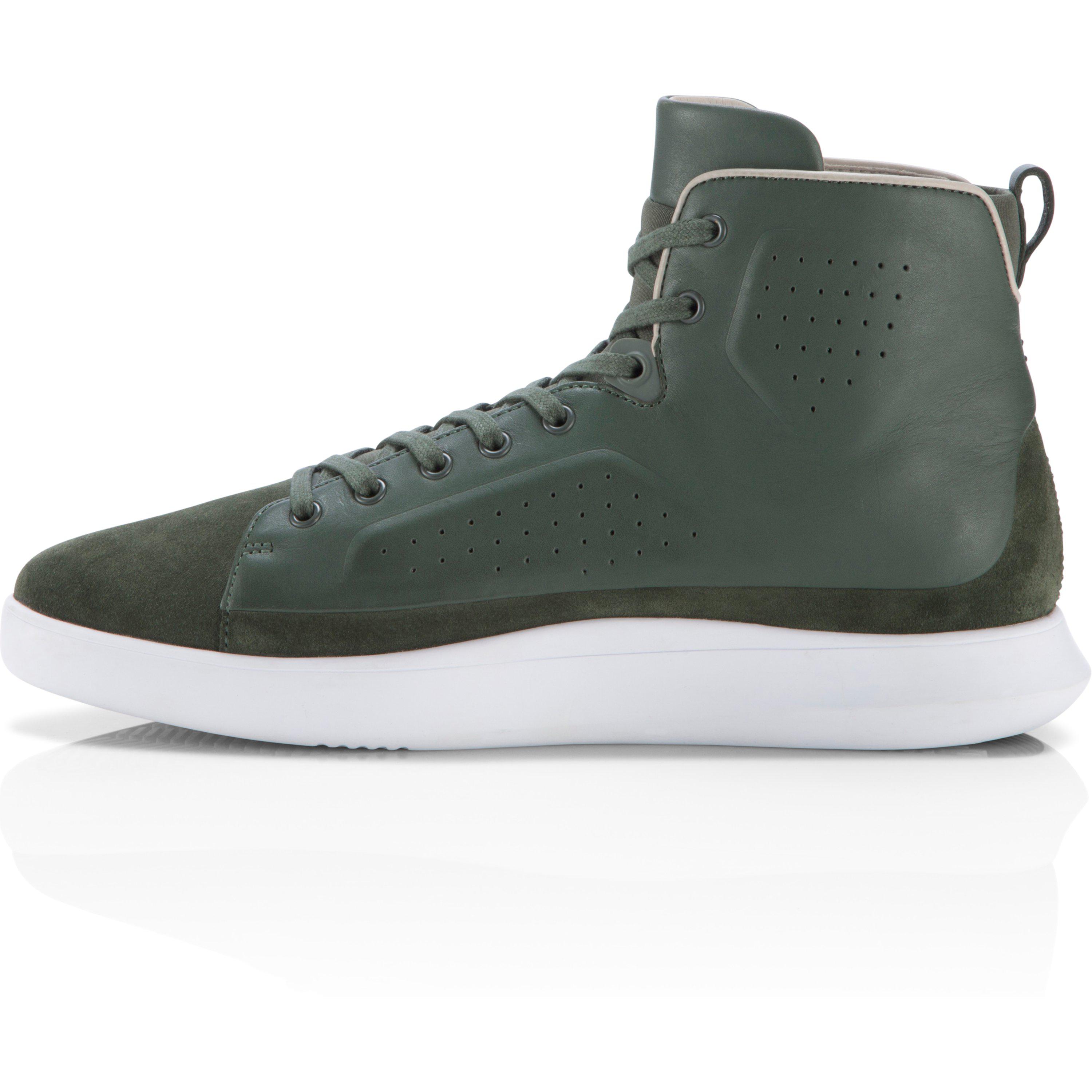 Under Armour Leather Men's Uas Club Mid Shoes in Green for Men - Lyst