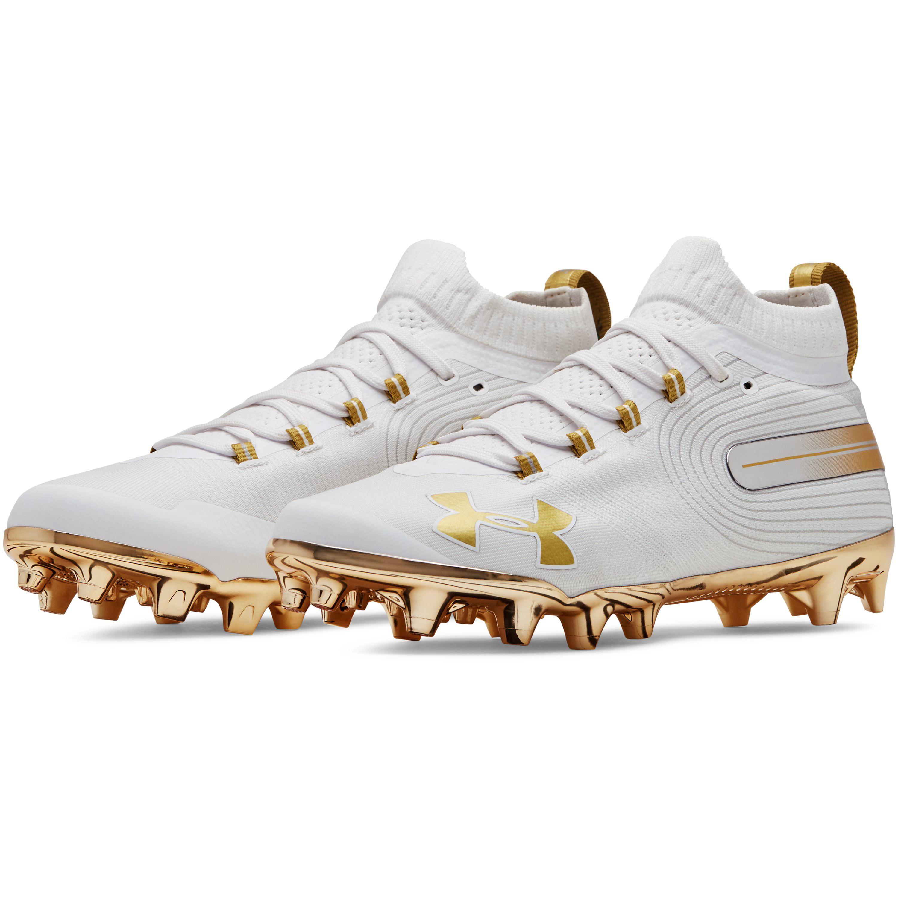 gold under armour cleats