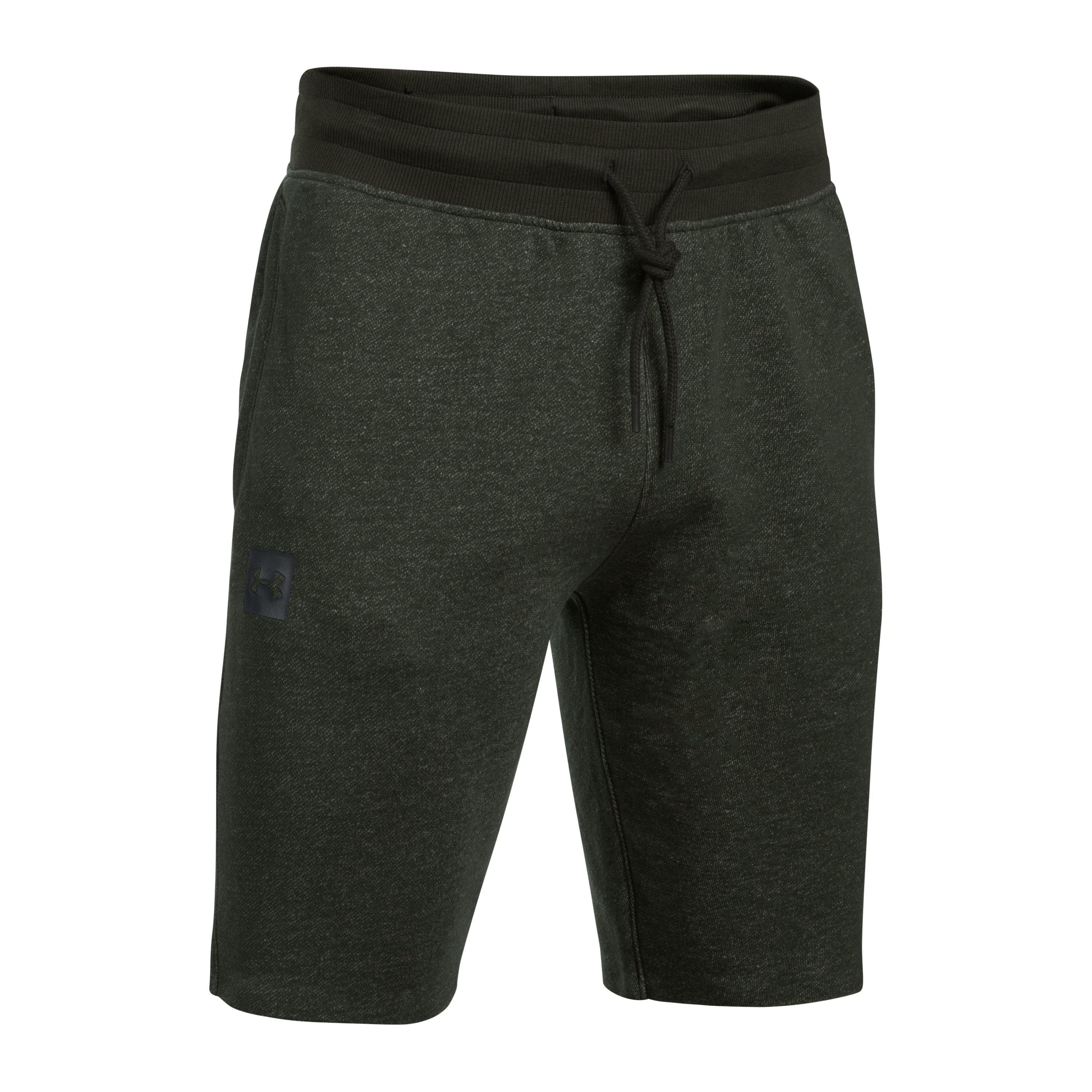 under armour terry tapered shorts
