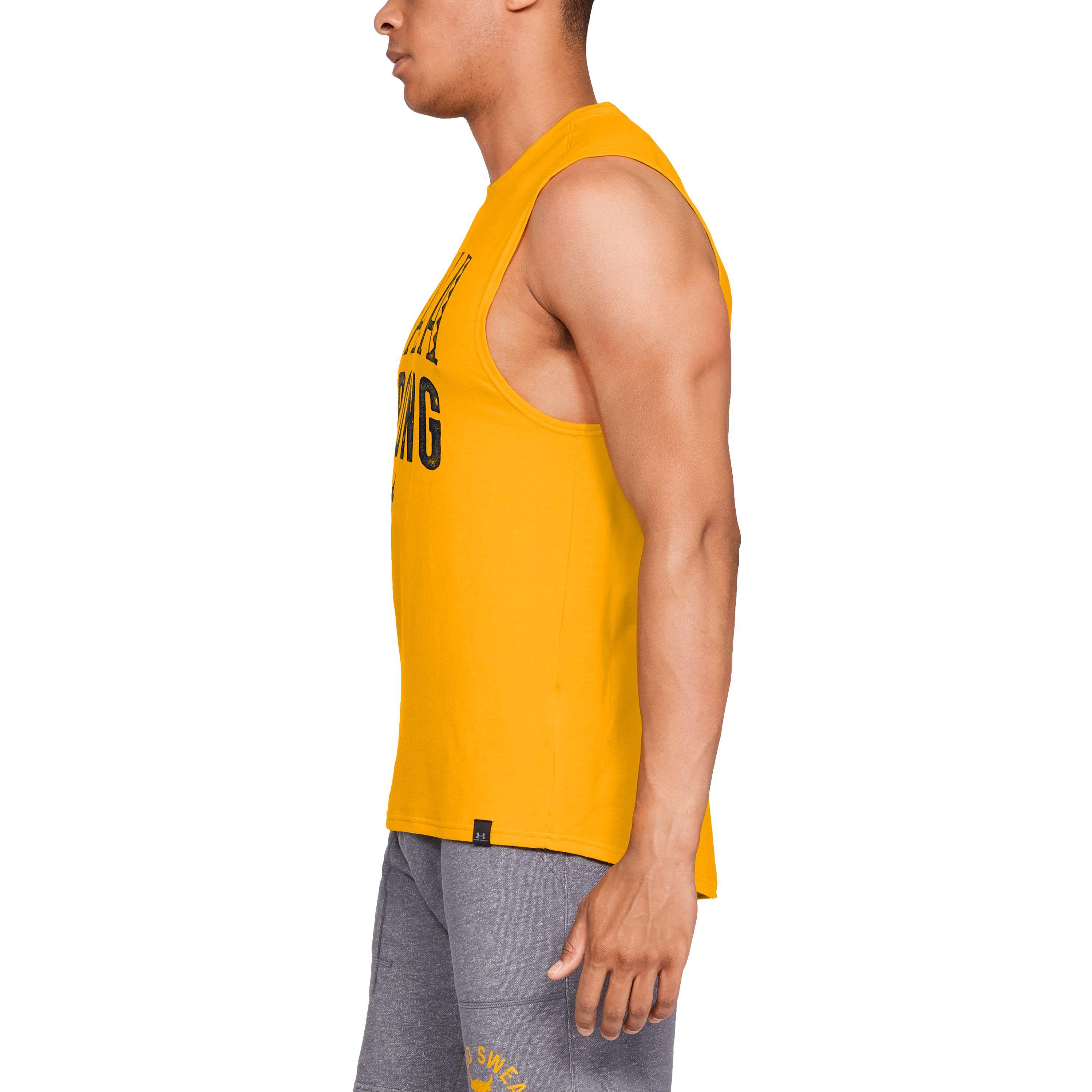 under armour orange tank top