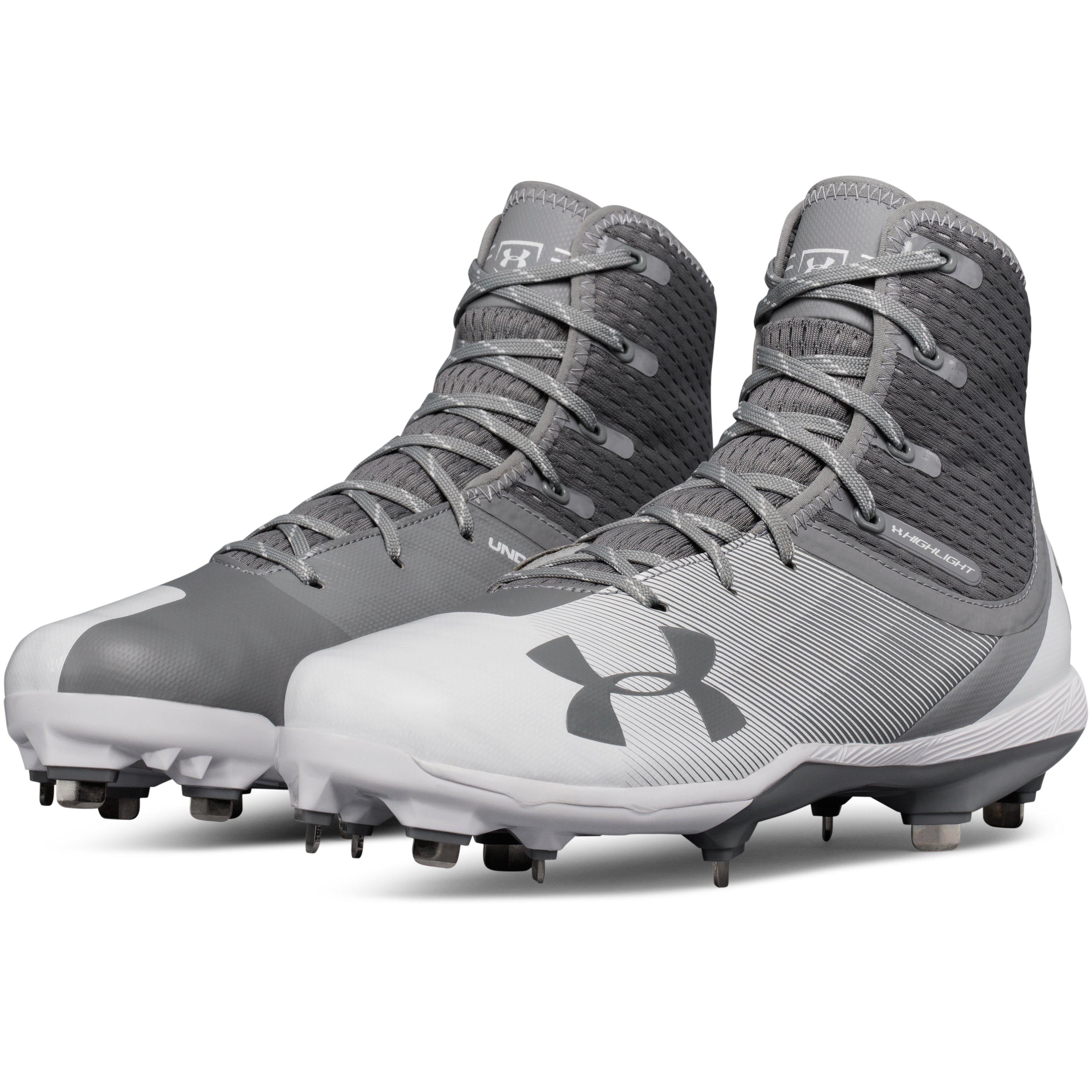 purple under armour baseball cleats