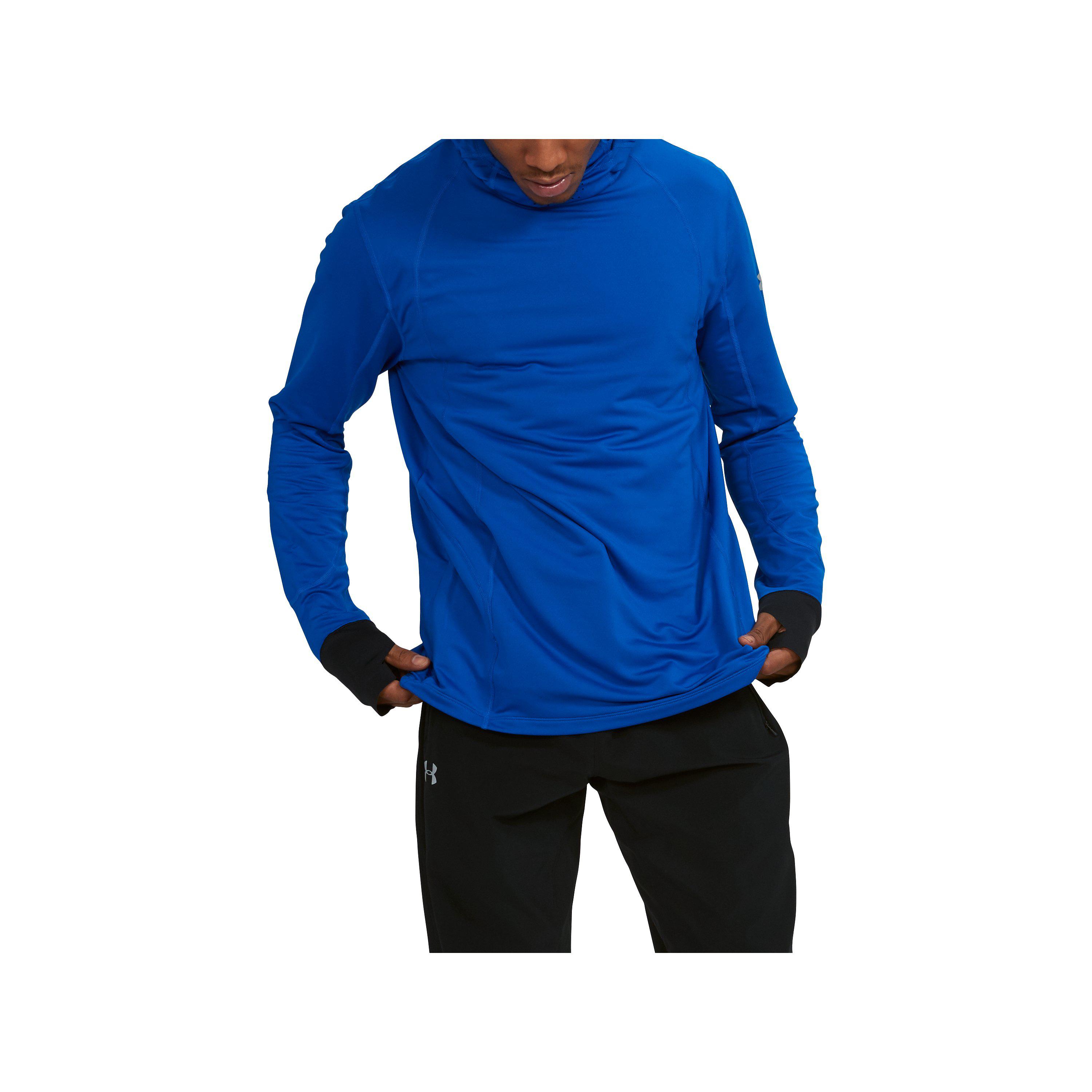 Under Armour Men's Coldgear® Reactor Run Balaclava Hoodie in Blue for